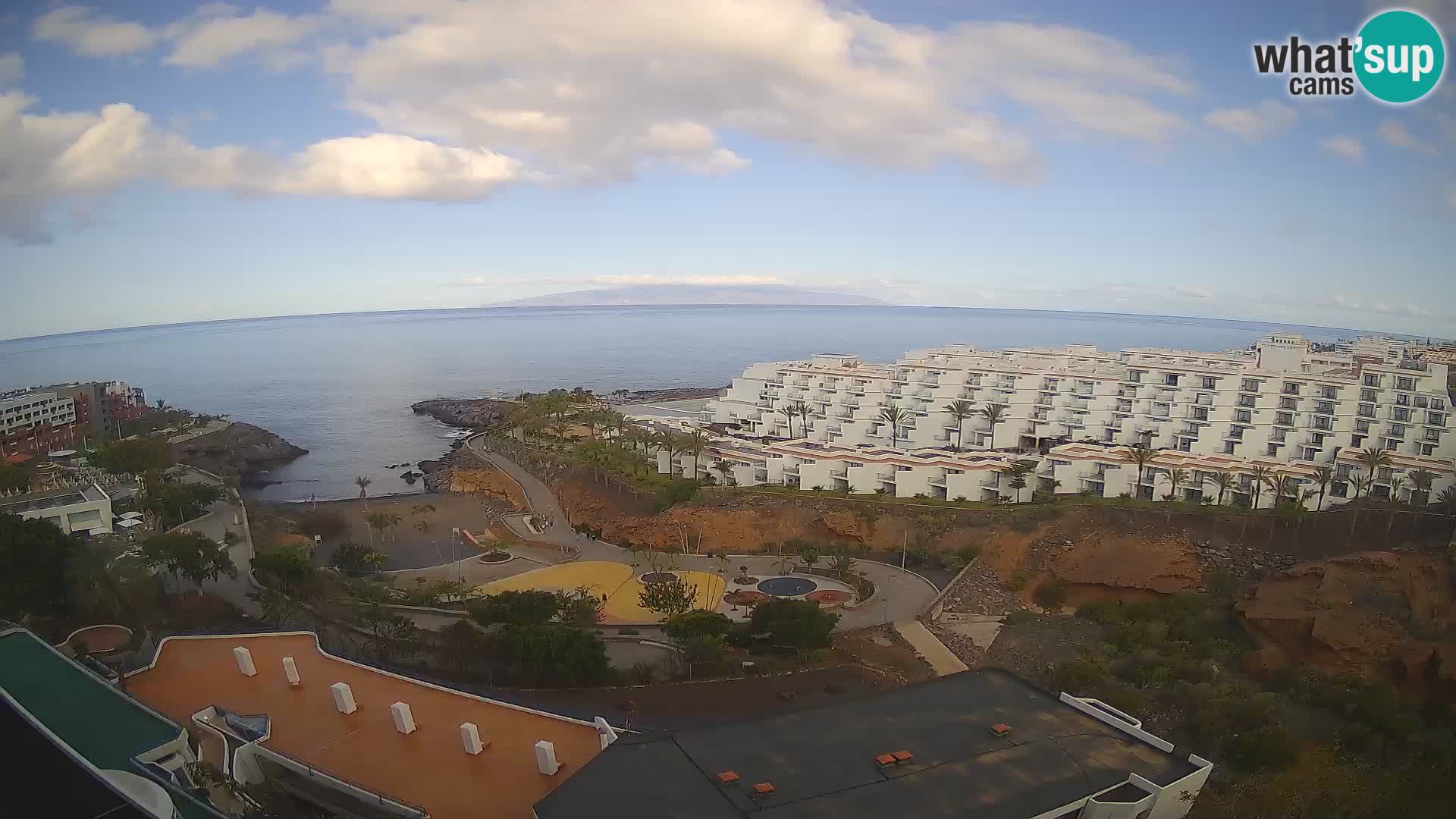 Live webcam Playa de Las Galgas – Playa Paraiso – La Gomera island – Adeje – Tenerife