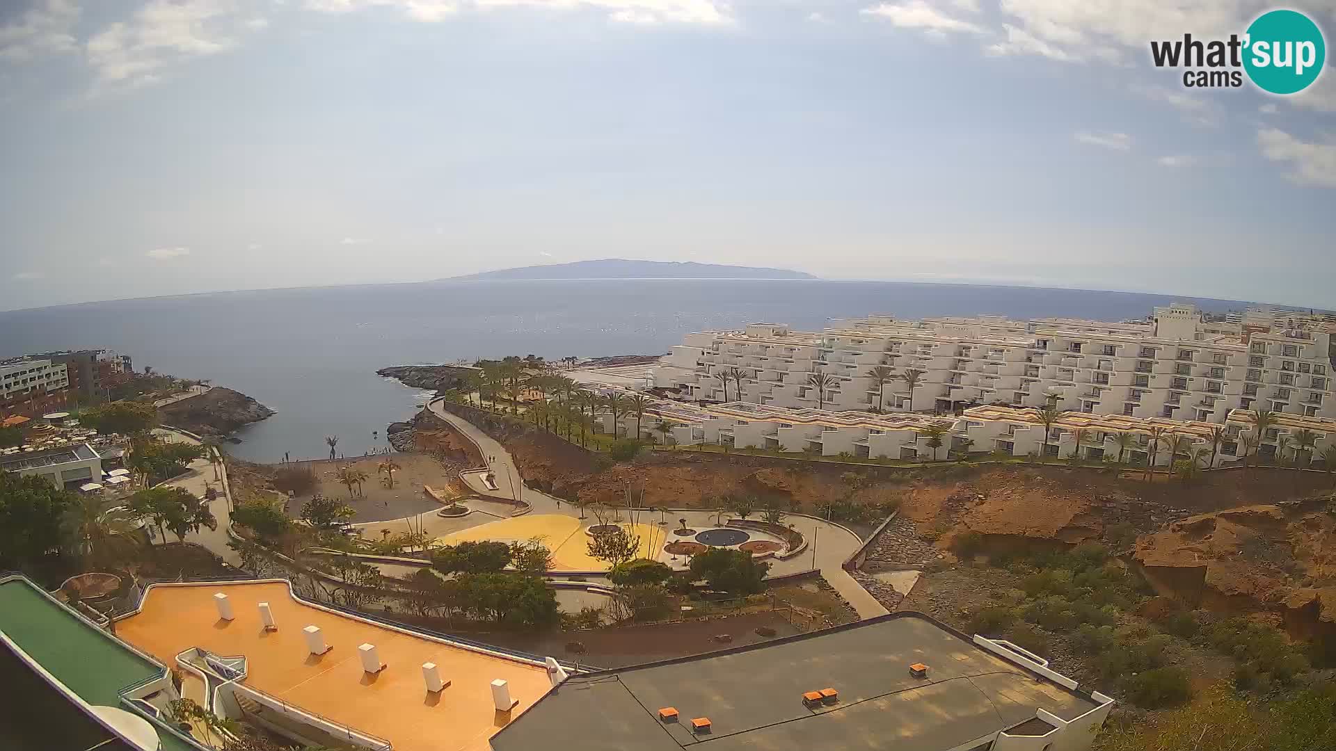 Live webcam Playa de Las Galgas – Playa Paraiso – La Gomera island – Adeje – Tenerife