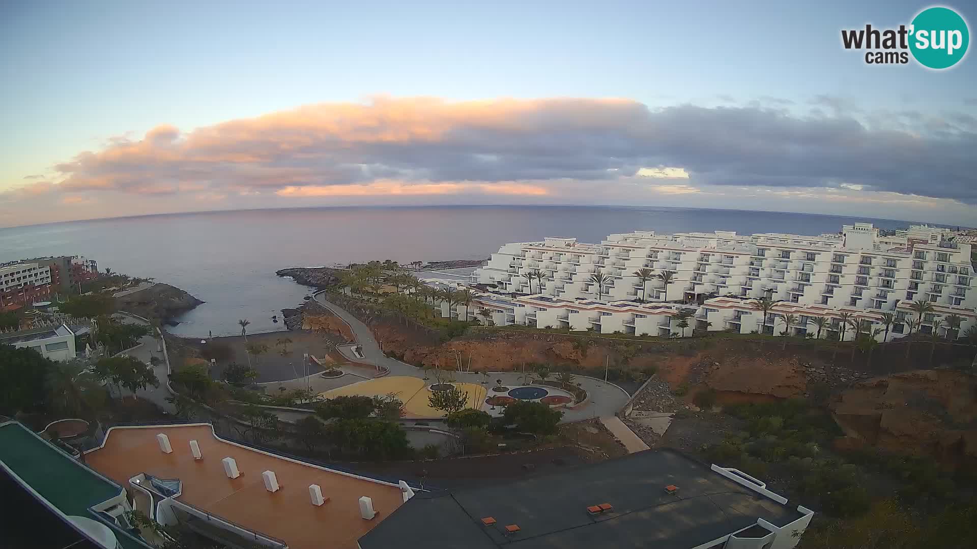 Live webcam Playa de Las Galgas – Playa Paraiso – La Gomera island – Adeje – Tenerife