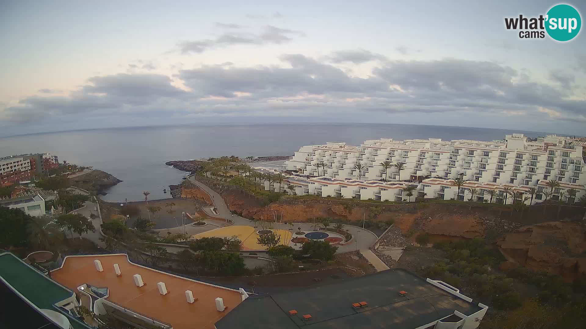 Live webcam Playa de Las Galgas – Playa Paraiso – La Gomera island – Adeje – Tenerife
