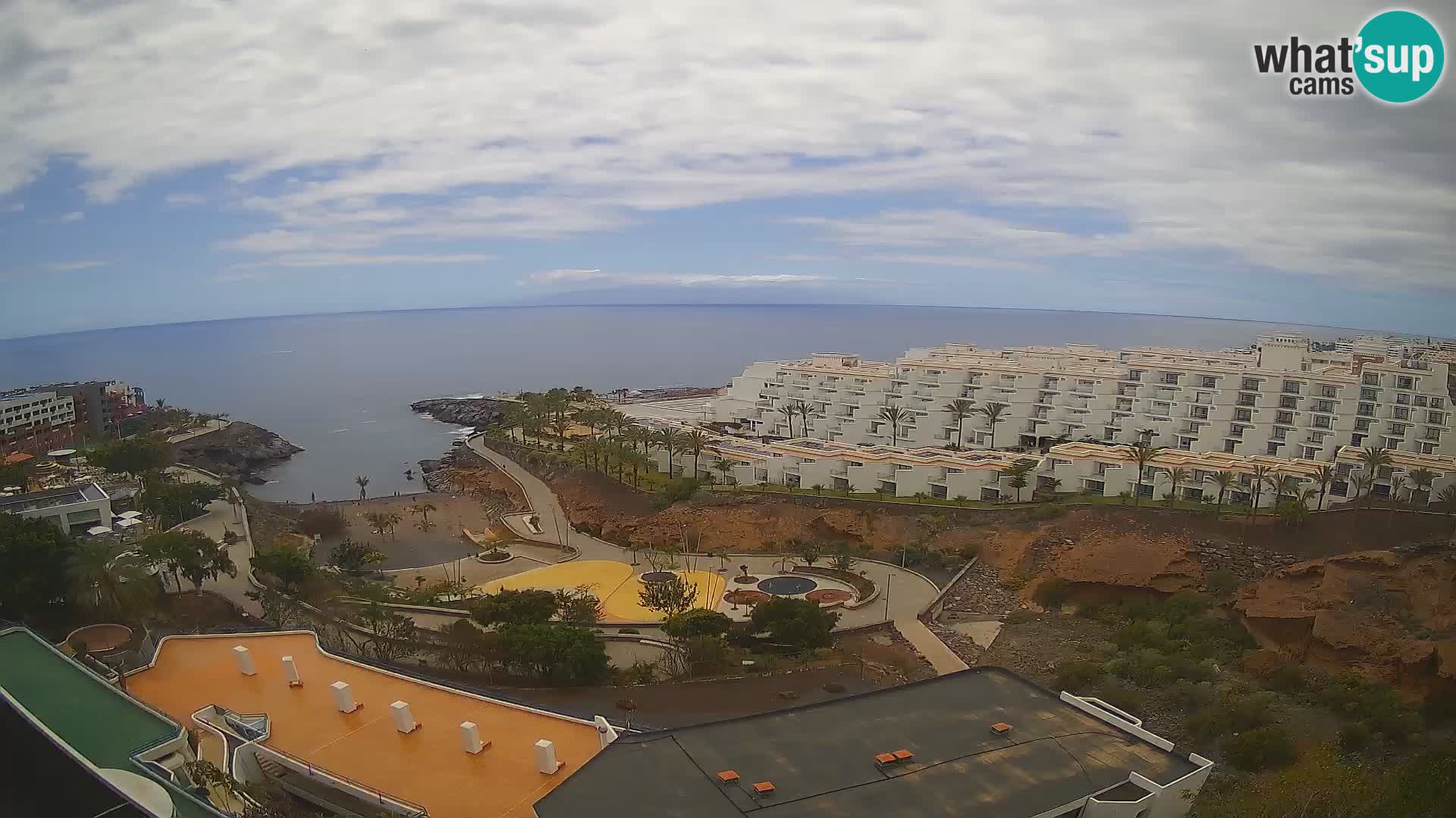 Live webcam Playa de Las Galgas – Playa Paraiso – La Gomera island – Adeje – Tenerife