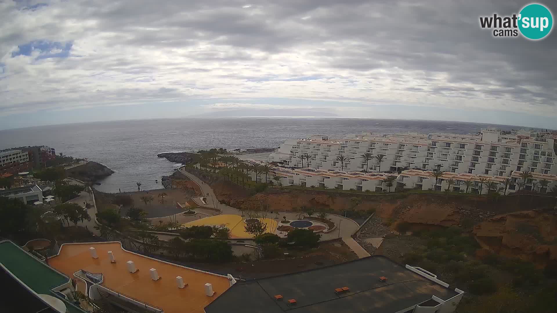 Spletna kamera v živo Las Galgas plaža – Playa Paraiso – otok La Gomera – Costa Adeje – Tenerife