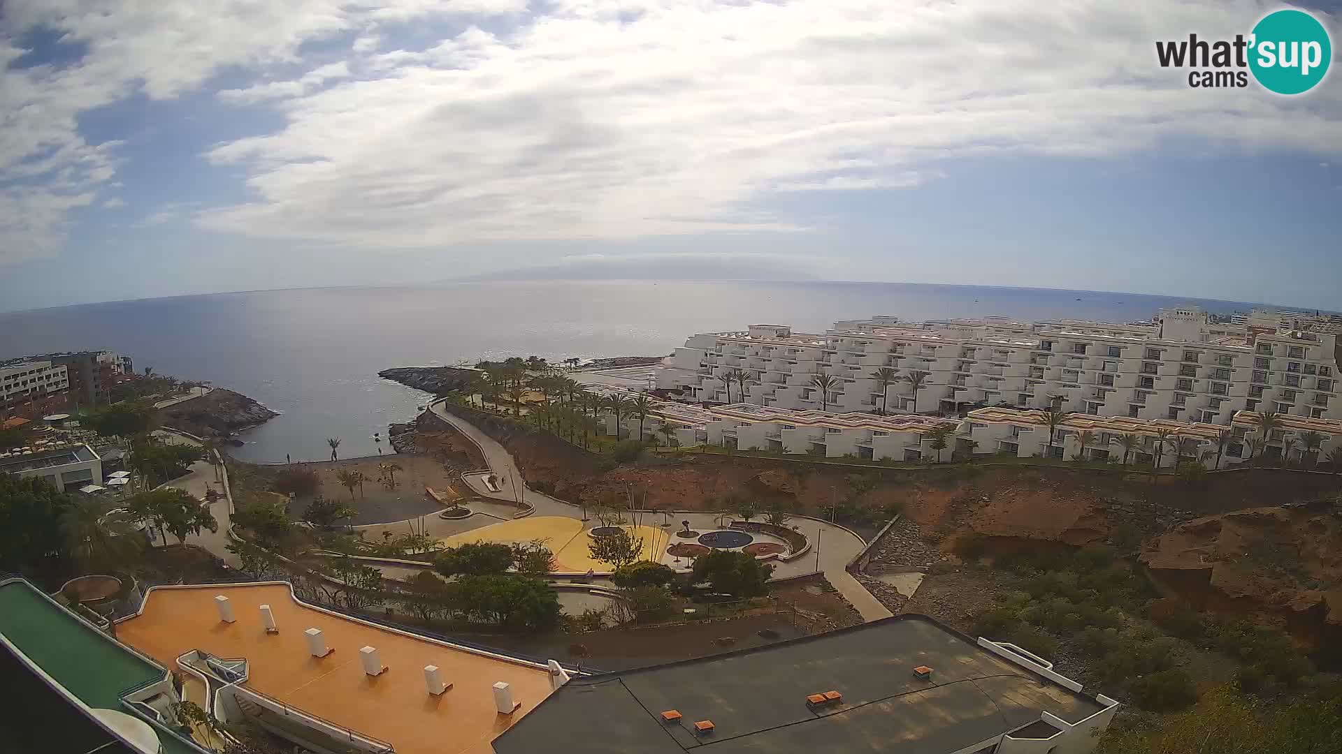 Live webcam Playa de Las Galgas – Playa Paraiso – La Gomera island – Adeje – Tenerife