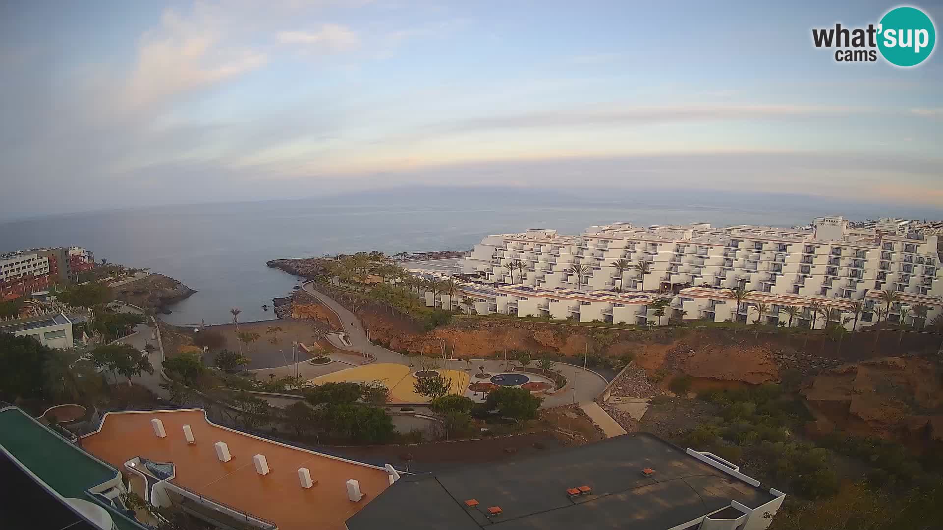 Live webcam Playa de Las Galgas – Playa Paraiso – La Gomera island – Adeje – Tenerife