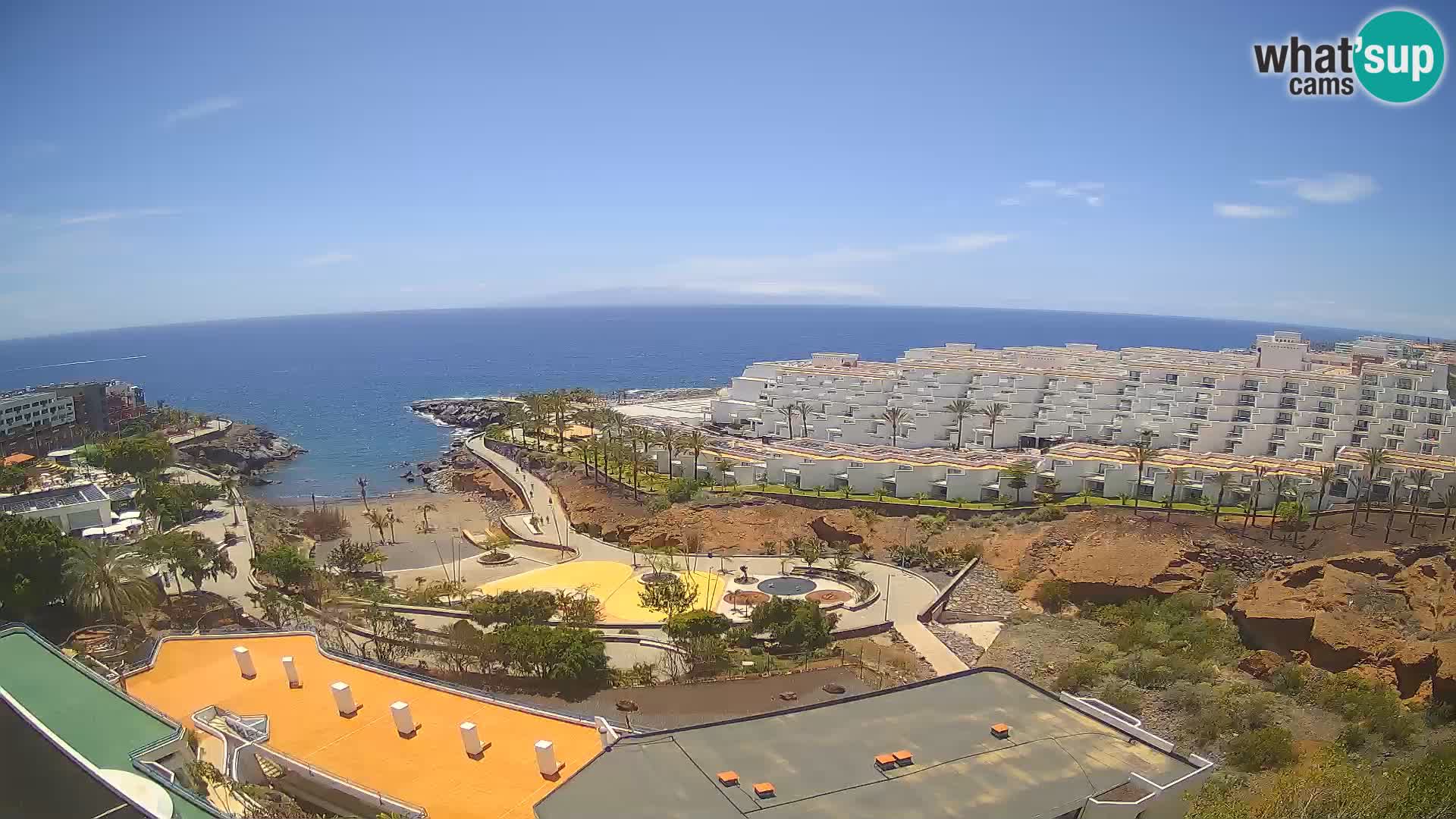 Live webcam Playa de Las Galgas – Playa Paraiso – La Gomera island – Adeje – Tenerife