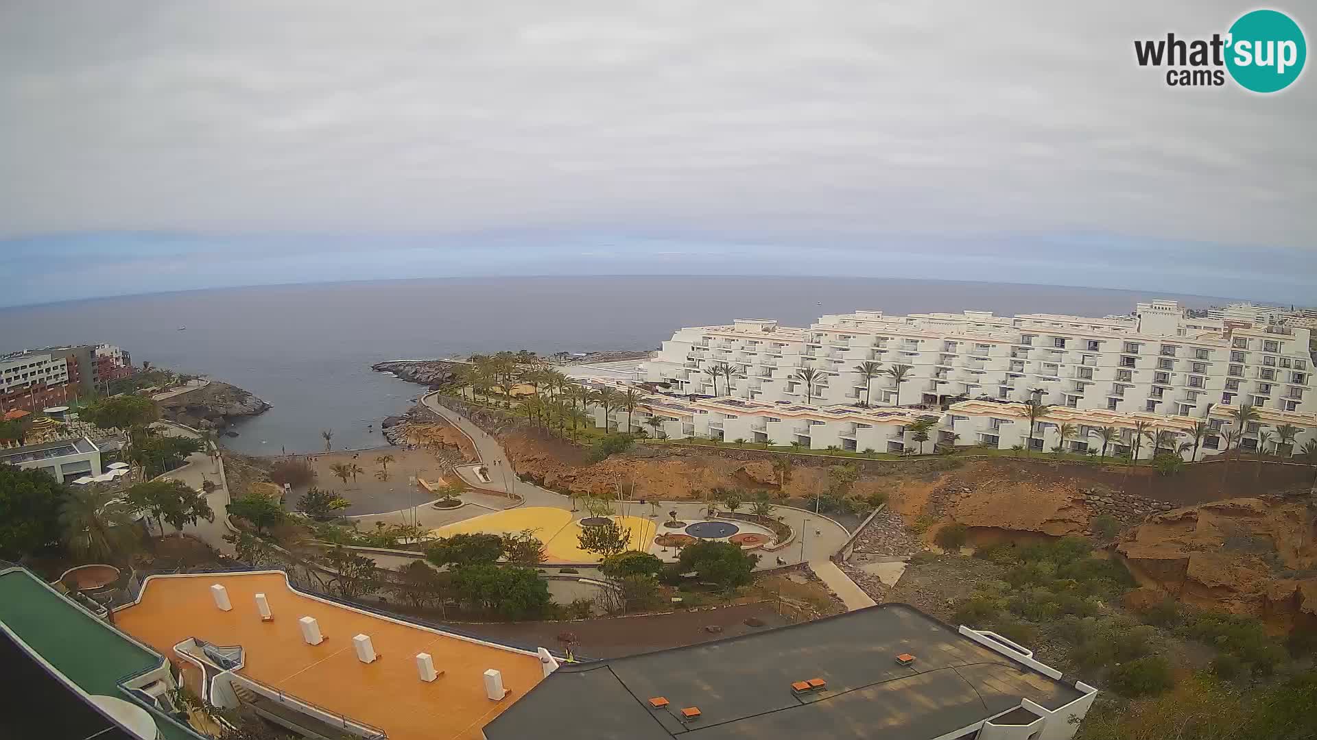 Live webcam Playa de Las Galgas – Playa Paraiso – La Gomera island – Adeje – Tenerife