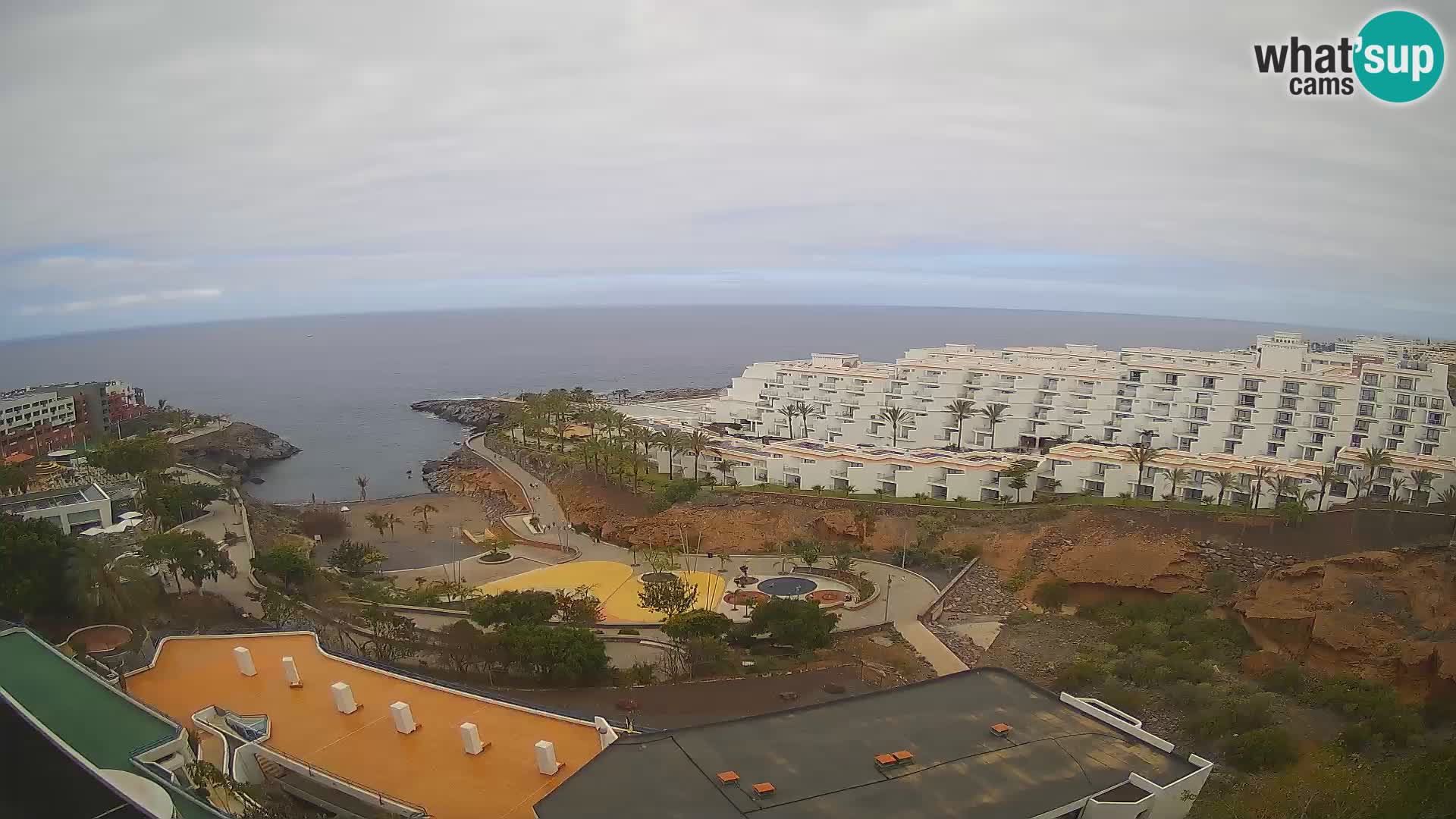Live webcam Playa de Las Galgas – Playa Paraiso – La Gomera island – Adeje – Tenerife