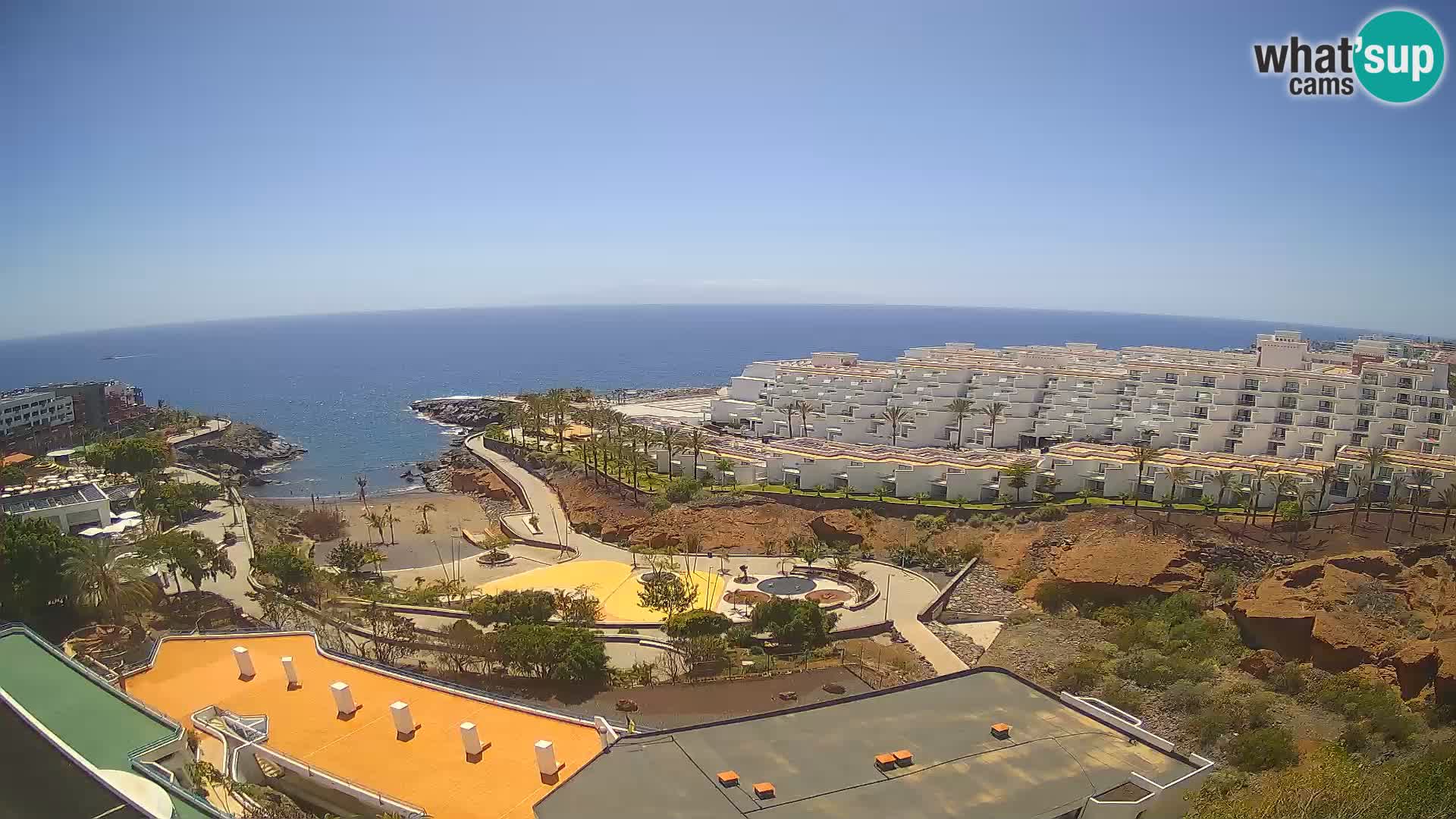 Live webcam Playa de Las Galgas – Playa Paraiso – La Gomera island – Adeje – Tenerife