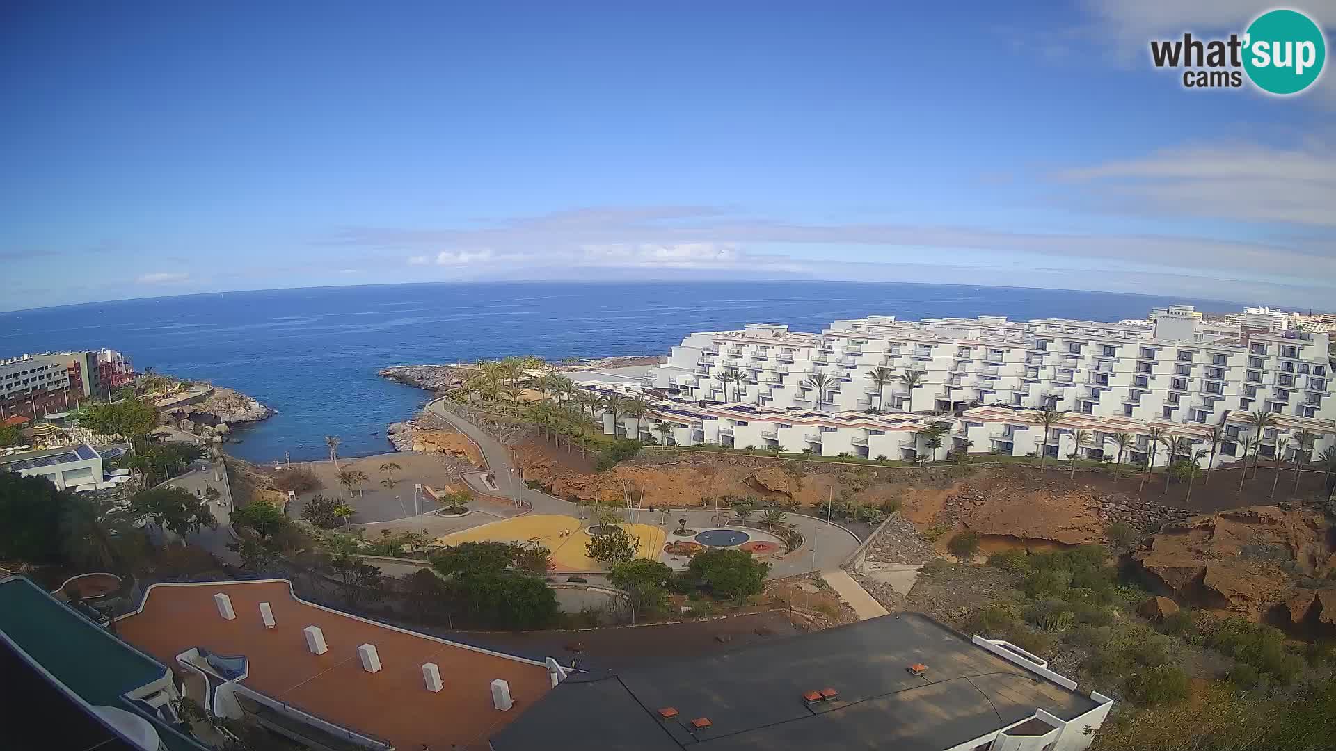 Web kamera uživo Playa de Las Galgas – Playa Paraiso – otok La Gomera – Costa Adeje – Tenerife