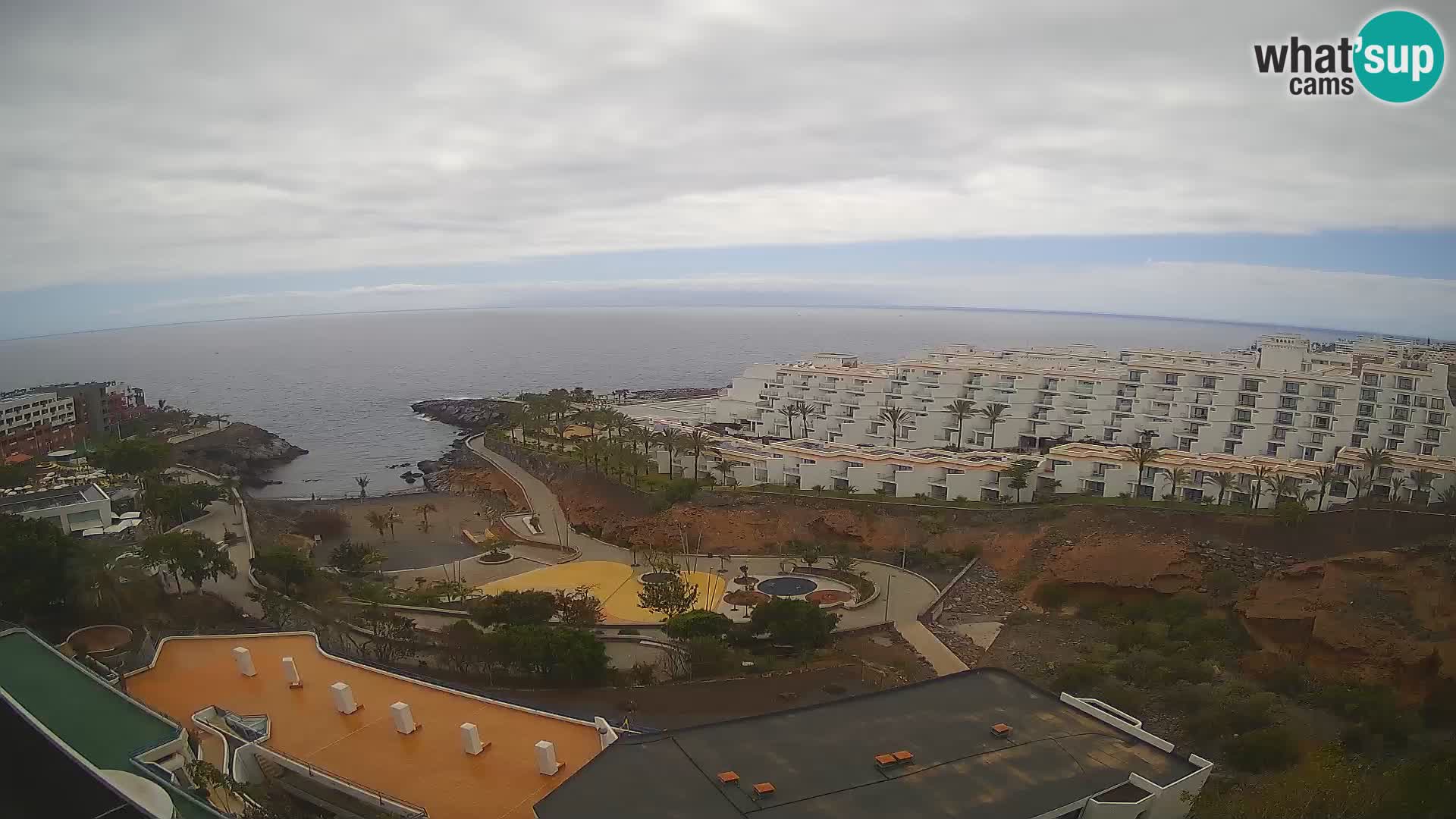 Live webcam Playa de Las Galgas – Playa Paraiso – La Gomera island – Adeje – Tenerife