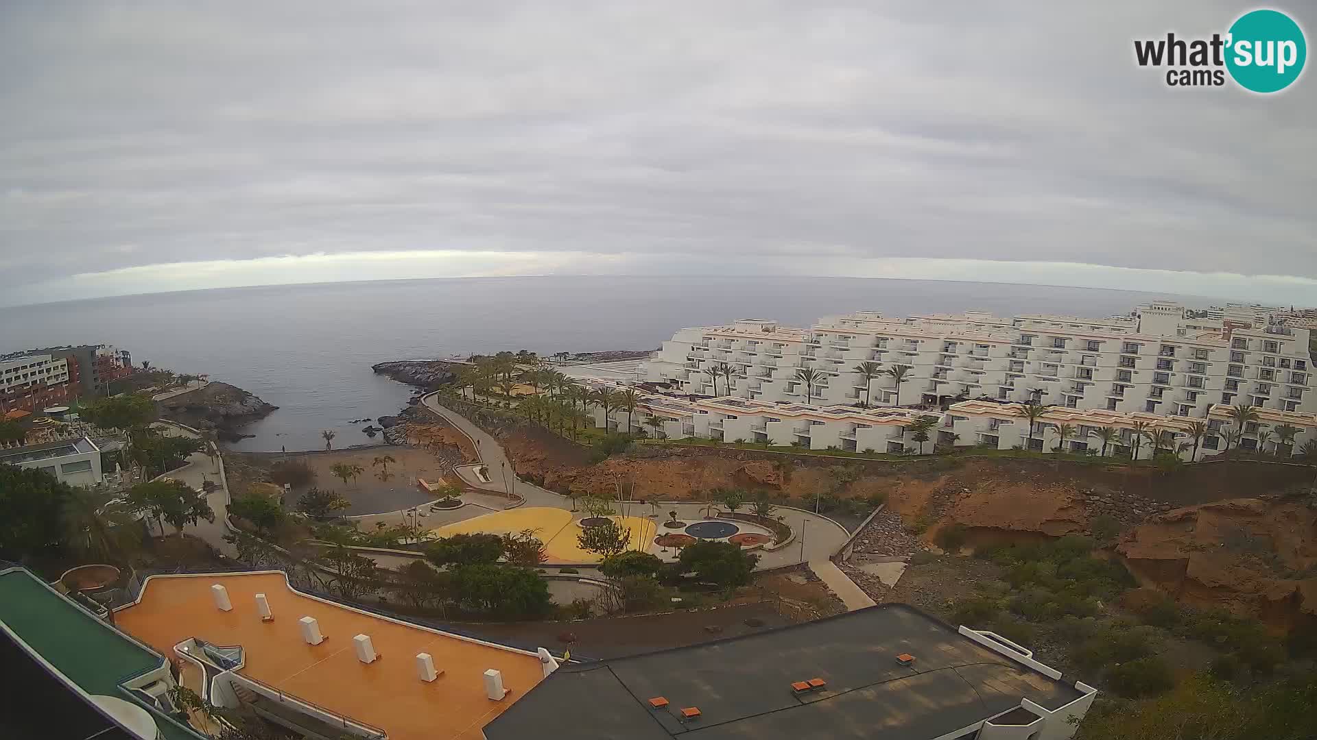 Live webcam Playa de Las Galgas – Playa Paraiso – La Gomera island – Adeje – Tenerife