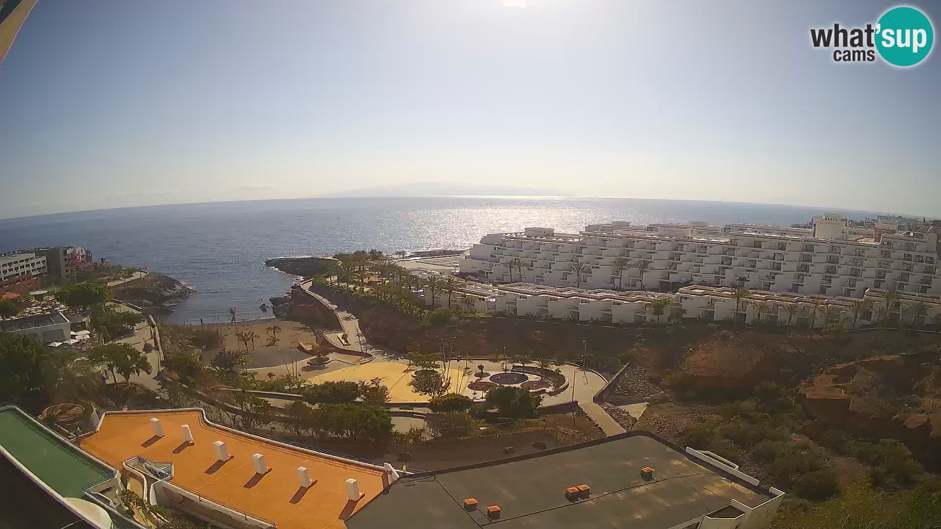 Live webcam Playa de Las Galgas – Playa Paraiso – La Gomera island – Adeje – Tenerife
