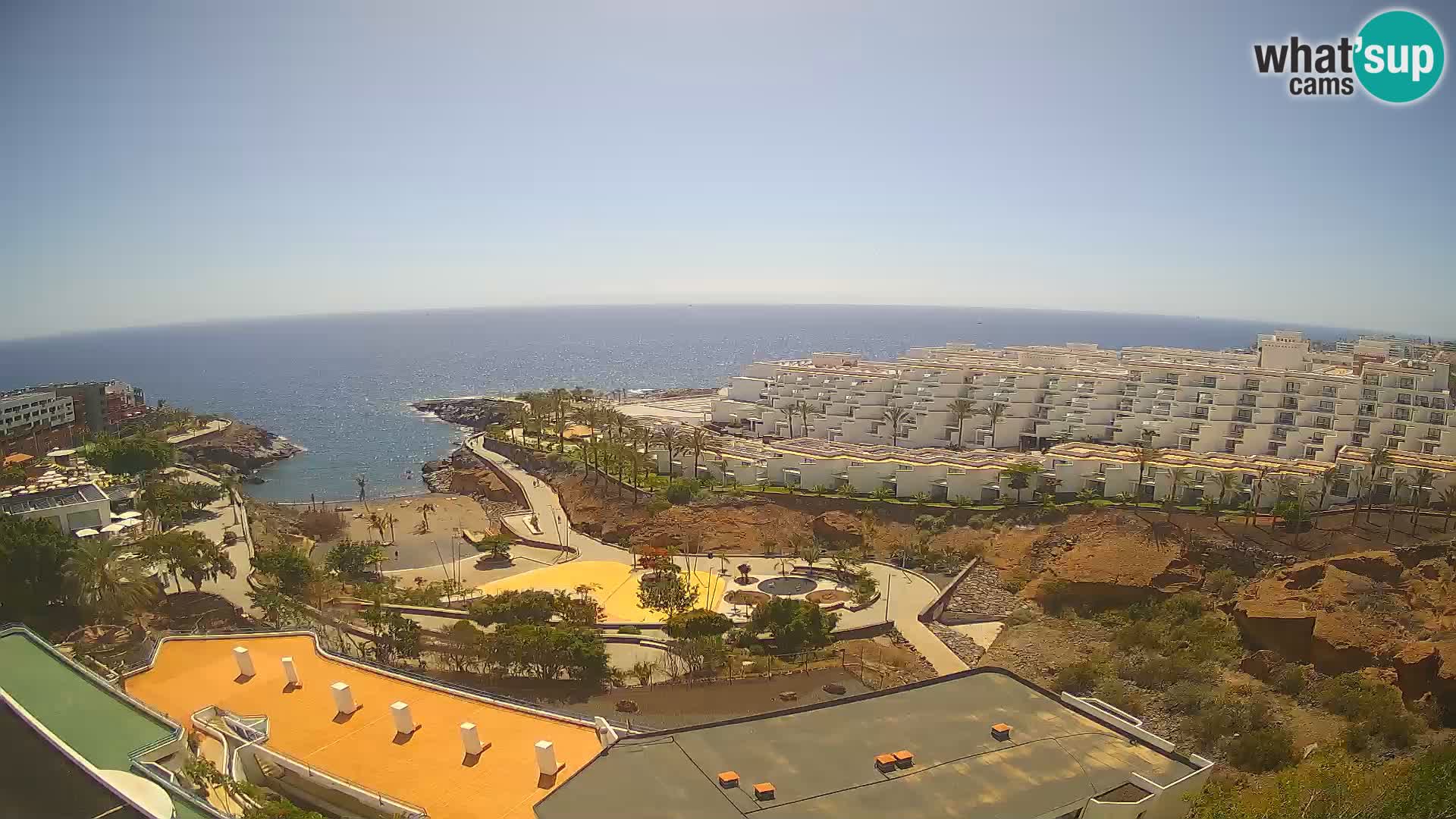 Spletna kamera v živo Las Galgas plaža – Playa Paraiso – otok La Gomera – Costa Adeje – Tenerife