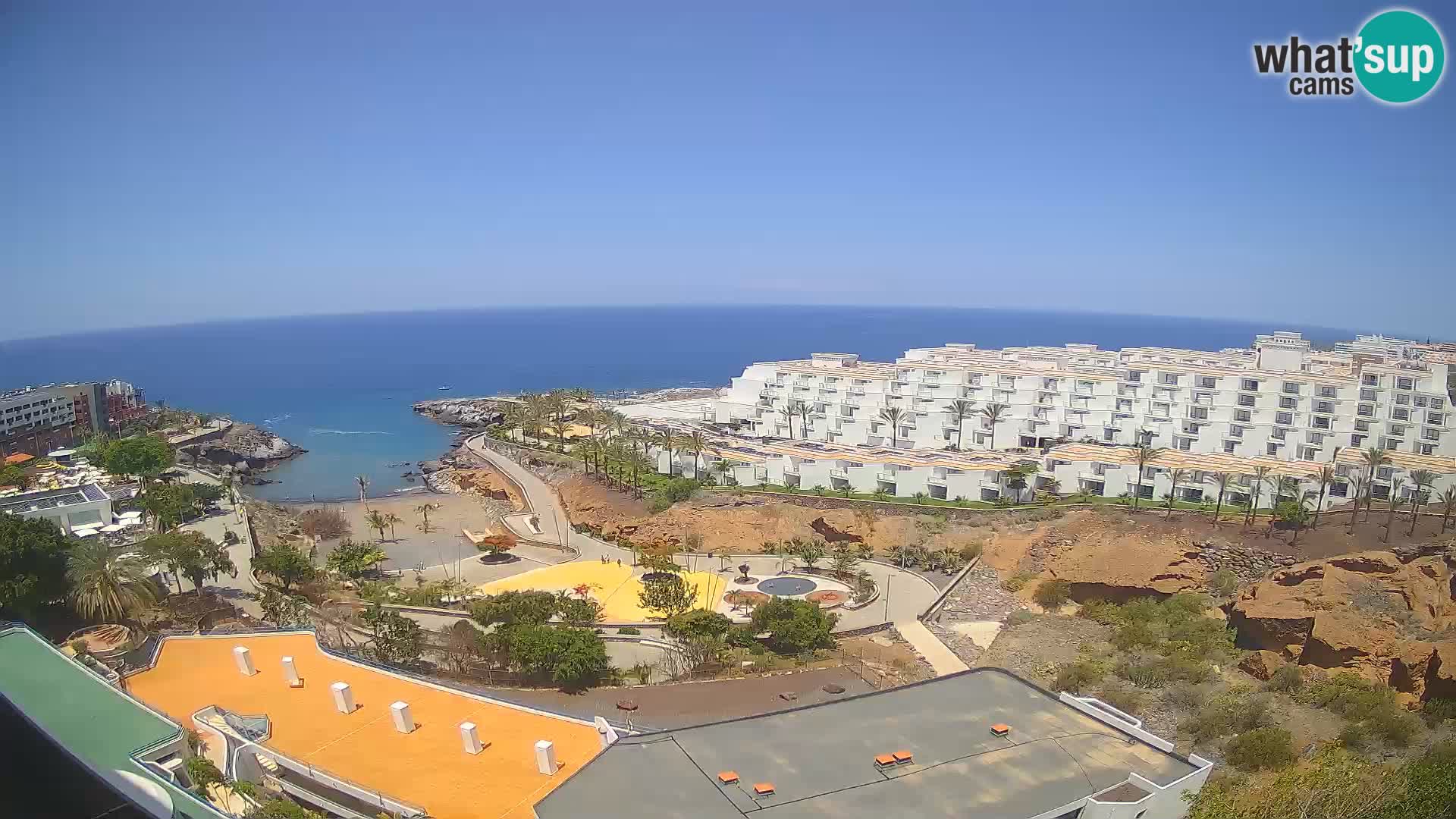 Live webcam Playa de Las Galgas – Playa Paraiso – La Gomera island – Adeje – Tenerife