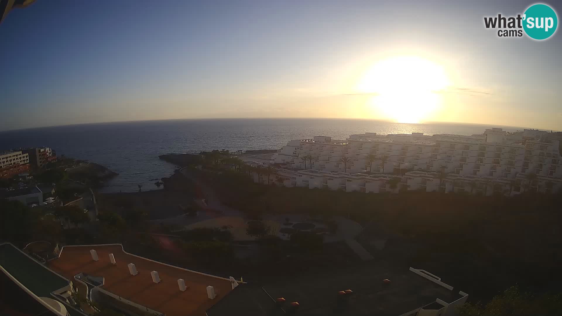 Live webcam Playa de Las Galgas – Playa Paraiso – La Gomera island – Adeje – Tenerife