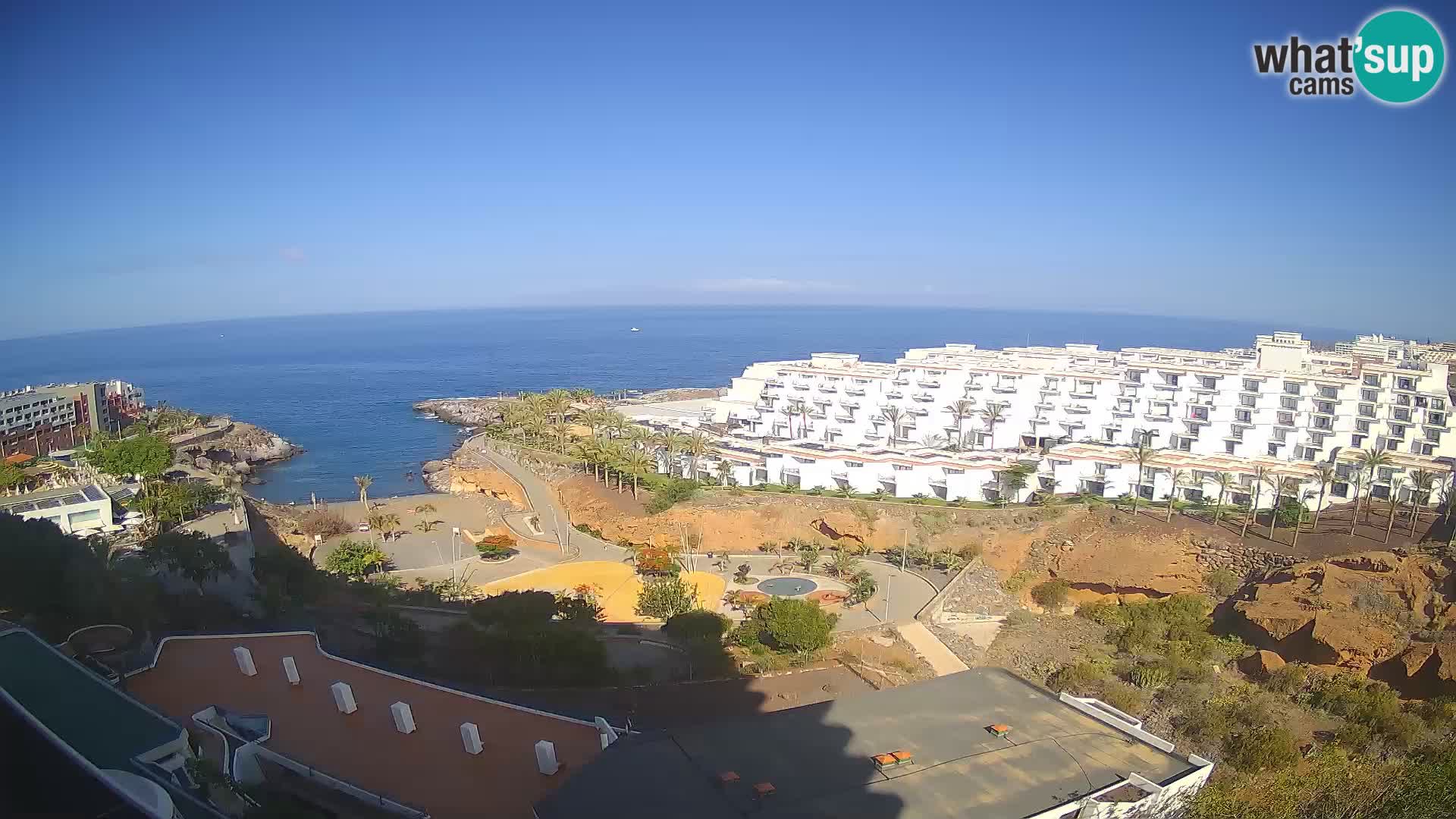 Spletna kamera v živo Las Galgas plaža – Playa Paraiso – otok La Gomera – Costa Adeje – Tenerife