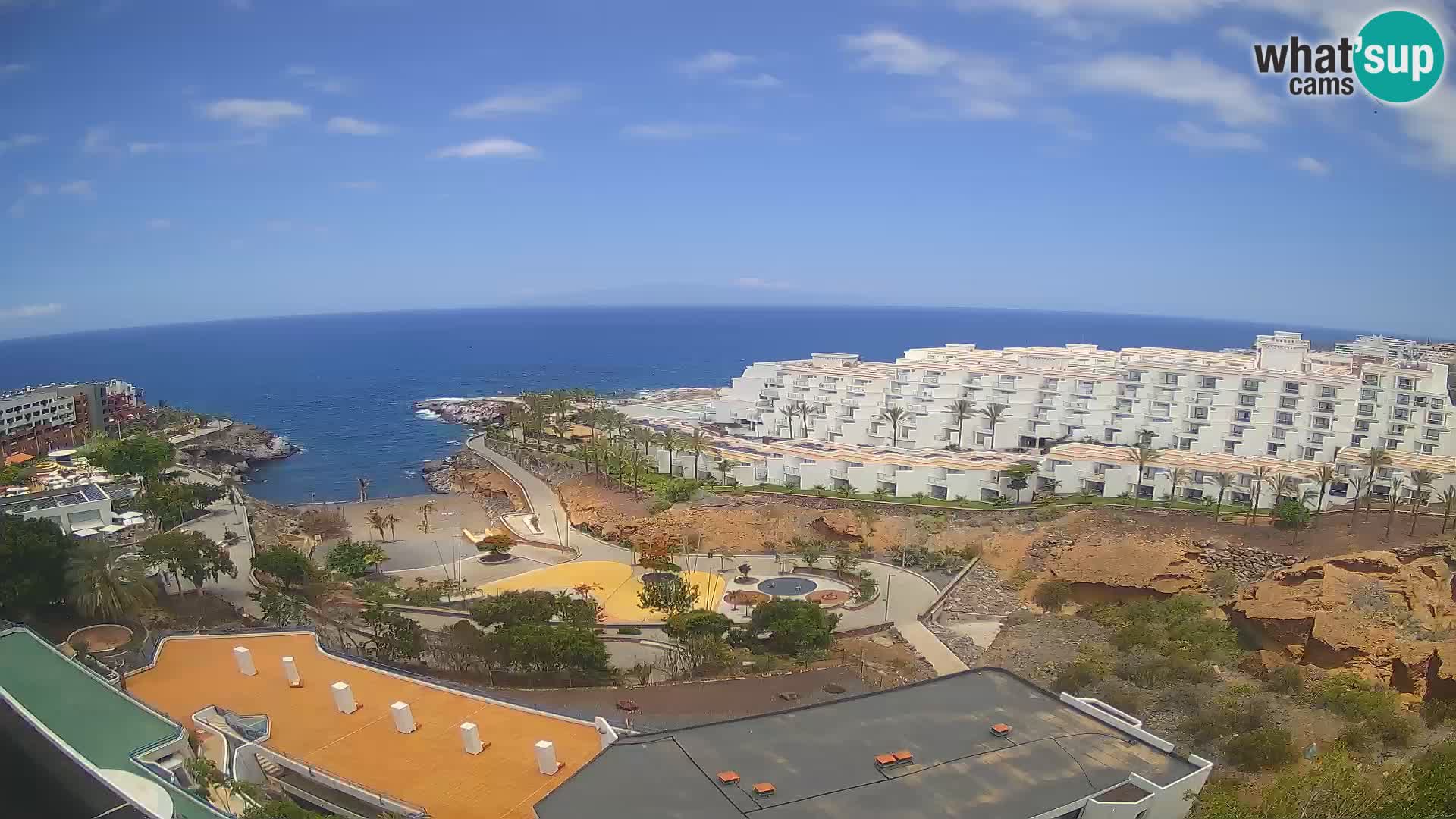 Live webcam Playa de Las Galgas – Playa Paraiso – La Gomera island – Adeje – Tenerife