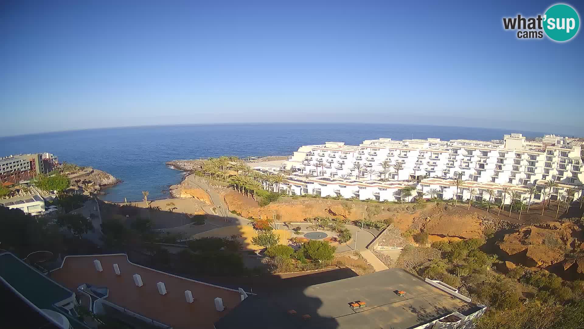 Live webcam Playa de Las Galgas – Playa Paraiso – La Gomera island – Adeje – Tenerife