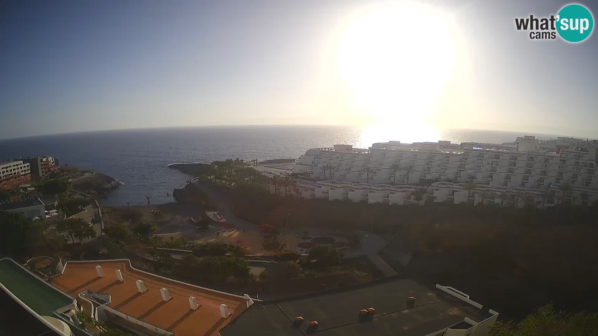 Live webcam Playa de Las Galgas – Playa Paraiso – La Gomera island – Adeje – Tenerife