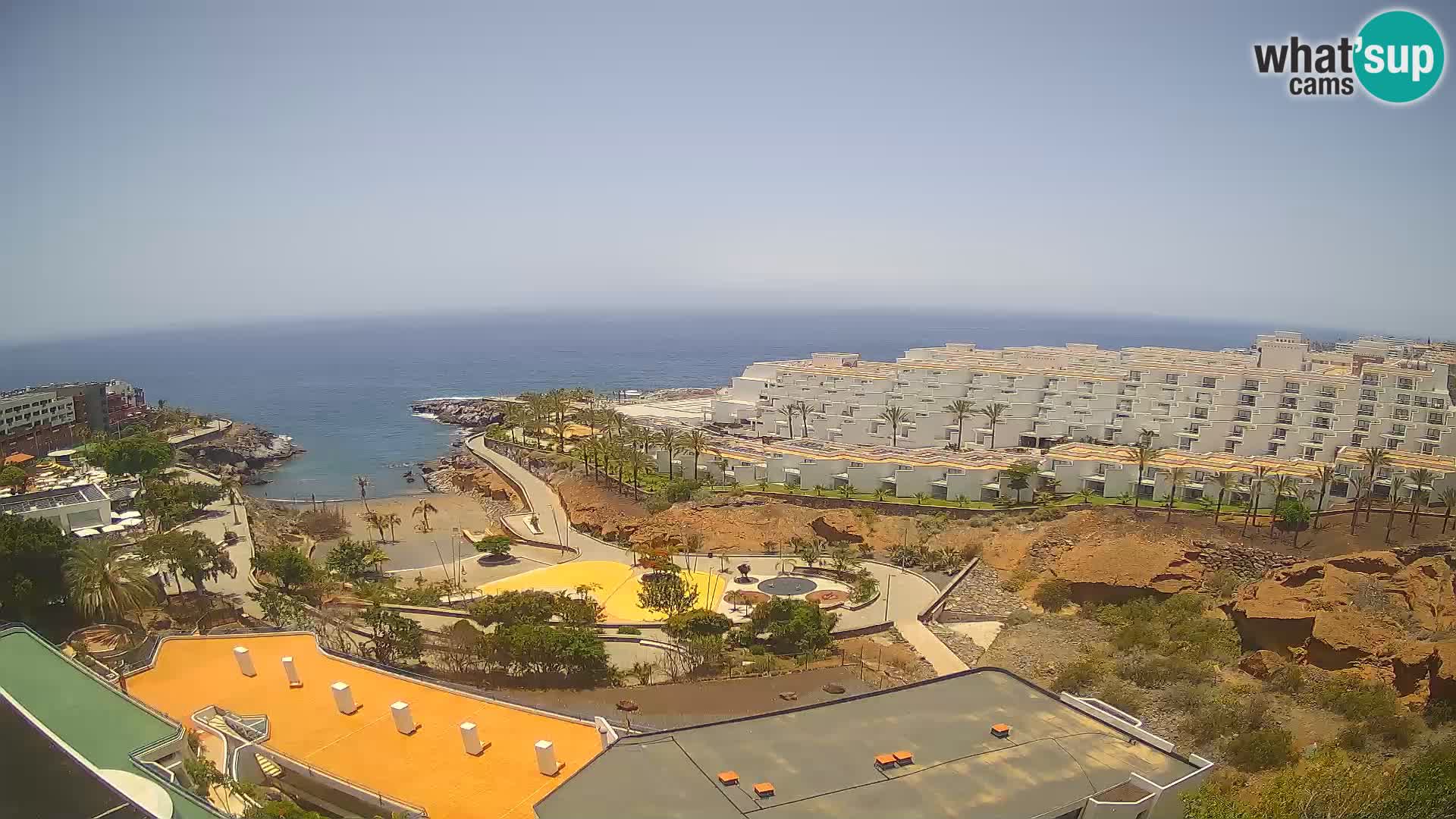 Spletna kamera v živo Las Galgas plaža – Playa Paraiso – otok La Gomera – Costa Adeje – Tenerife