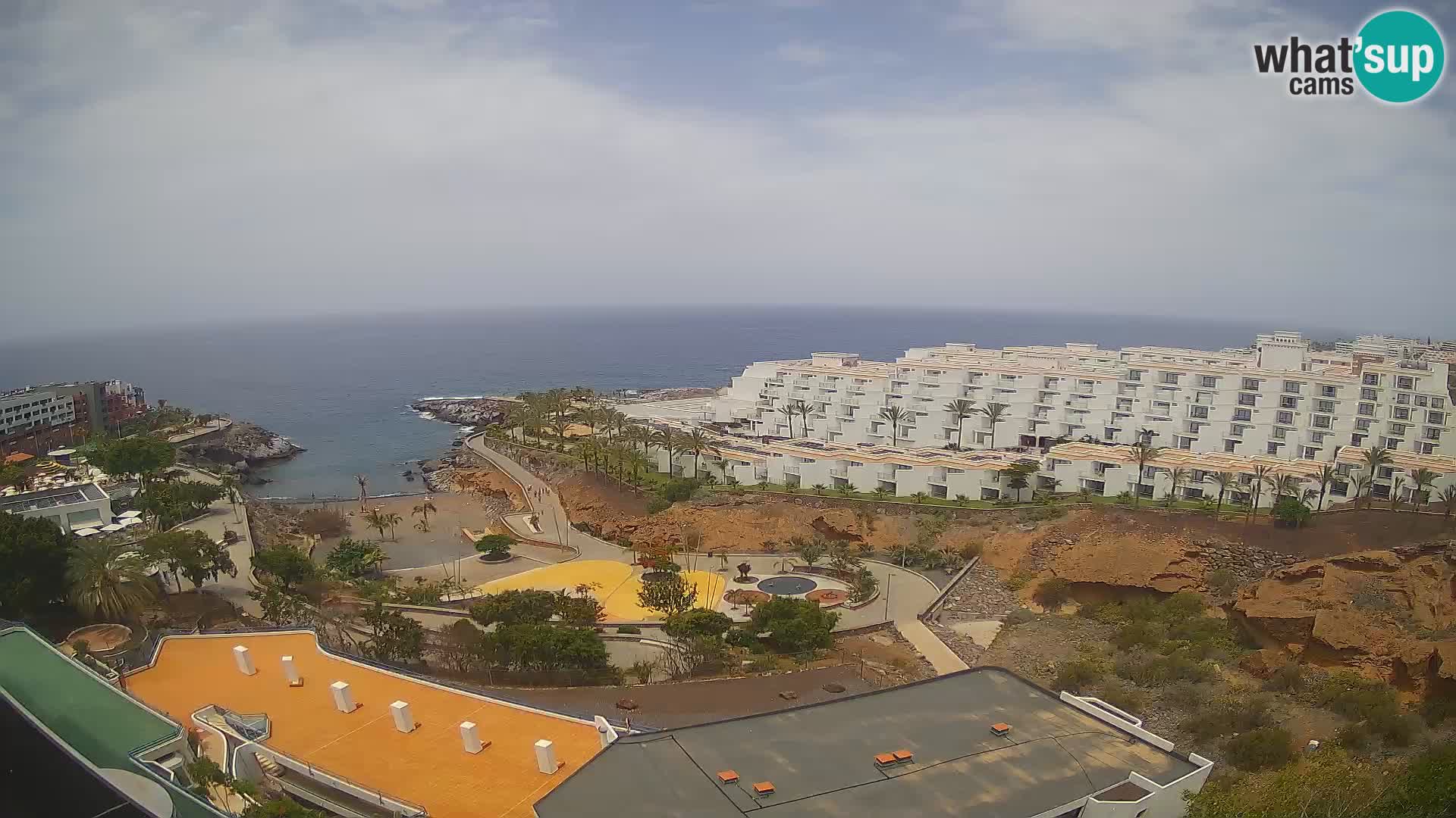 Live webcam Playa de Las Galgas – Playa Paraiso – La Gomera island – Adeje – Tenerife