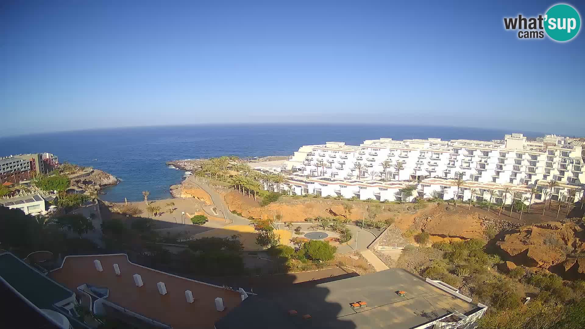 Live webcam Playa de Las Galgas – Playa Paraiso – La Gomera island – Adeje – Tenerife