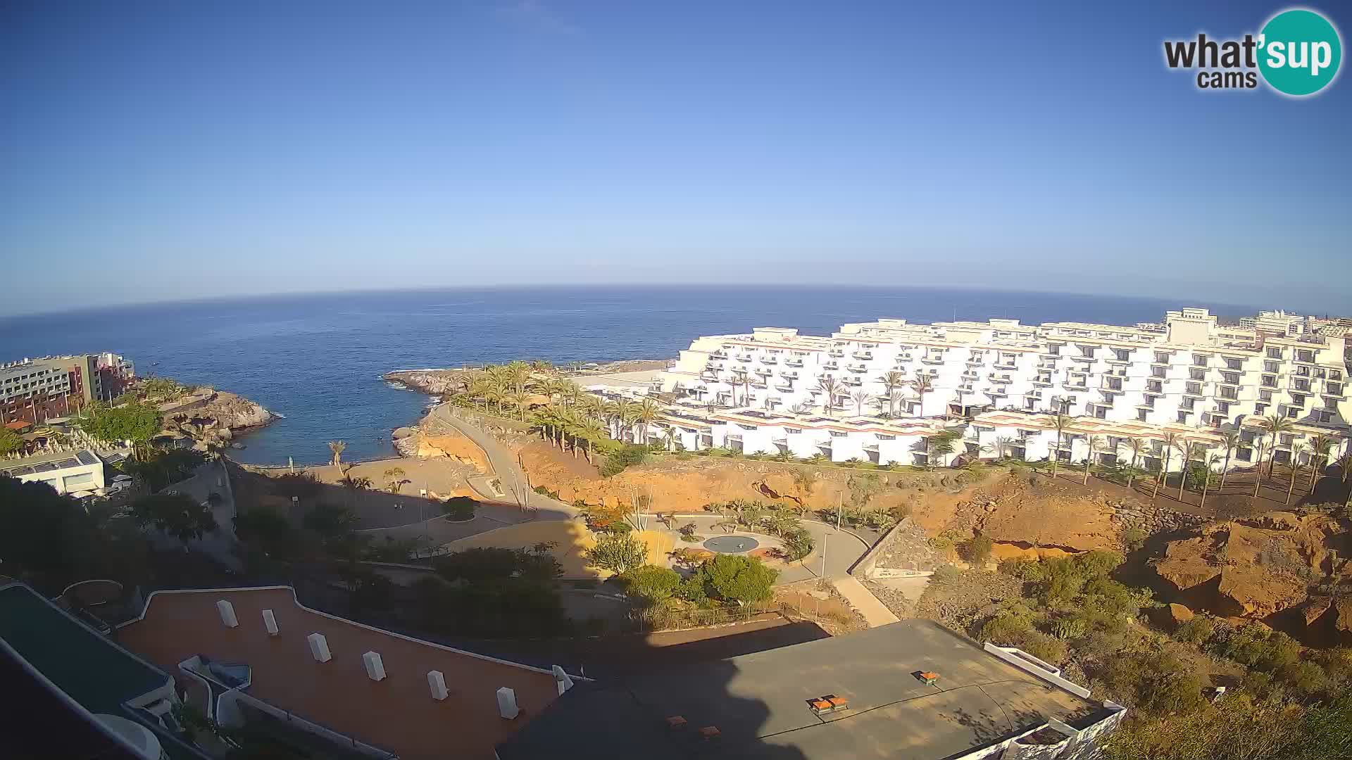 Live webcam Playa de Las Galgas – Playa Paraiso – La Gomera island – Adeje – Tenerife
