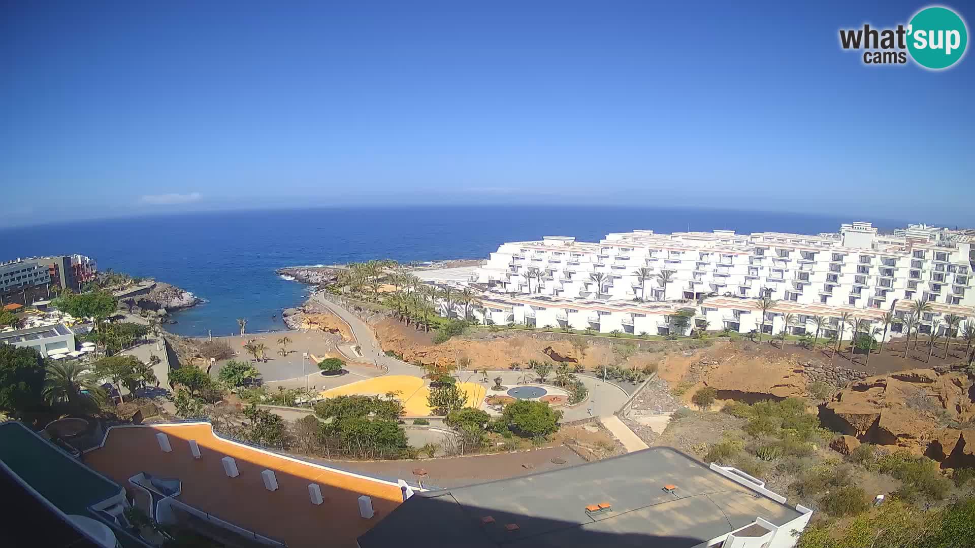 Spletna kamera v živo Las Galgas plaža – Playa Paraiso – otok La Gomera – Costa Adeje – Tenerife