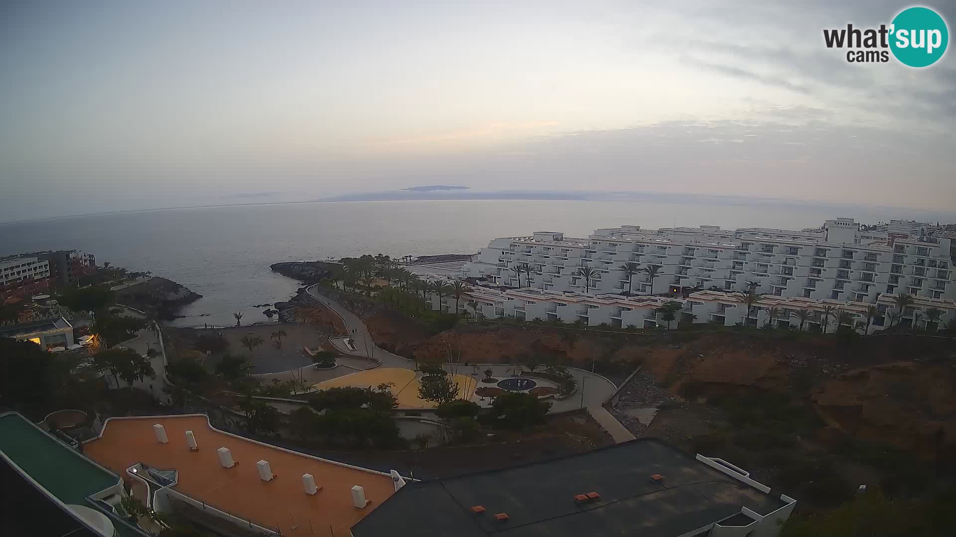 Live webcam Playa de Las Galgas – Playa Paraiso – La Gomera island – Adeje – Tenerife
