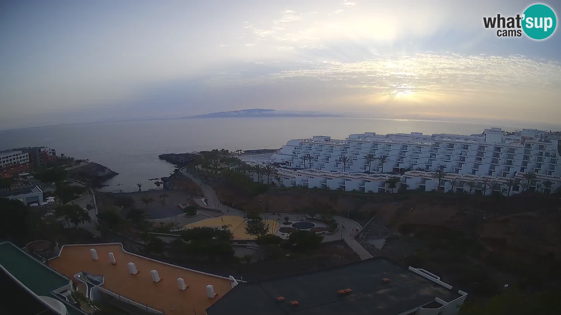 Live webcam Playa de Las Galgas – Playa Paraiso – La Gomera island – Adeje – Tenerife