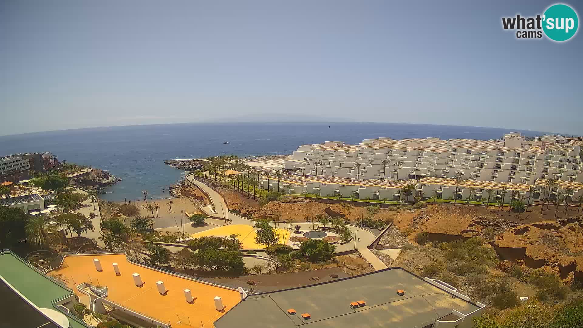 Live webcam Playa de Las Galgas – Playa Paraiso – La Gomera island – Adeje – Tenerife