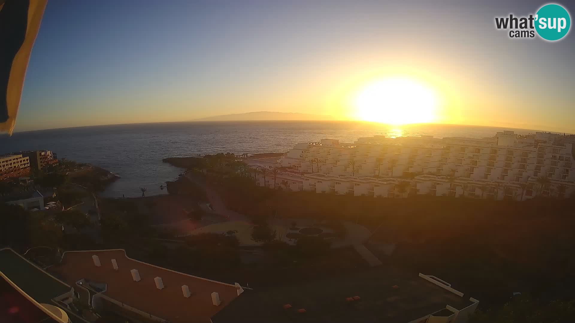 Spletna kamera v živo Las Galgas plaža – Playa Paraiso – otok La Gomera – Costa Adeje – Tenerife