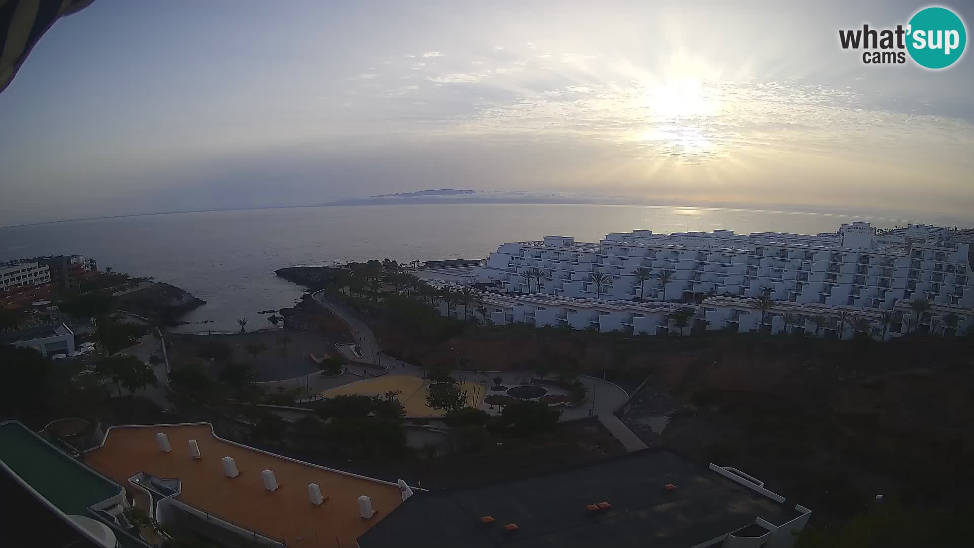 Live webcam Playa de Las Galgas – Playa Paraiso – La Gomera island – Adeje – Tenerife