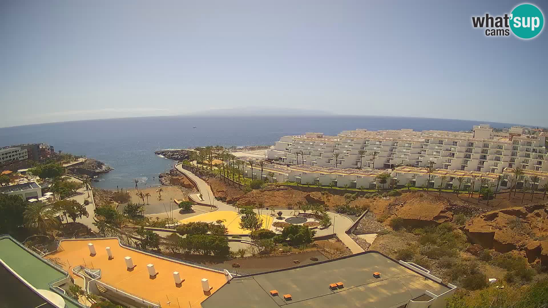 Live webcam Playa de Las Galgas – Playa Paraiso – La Gomera island – Adeje – Tenerife
