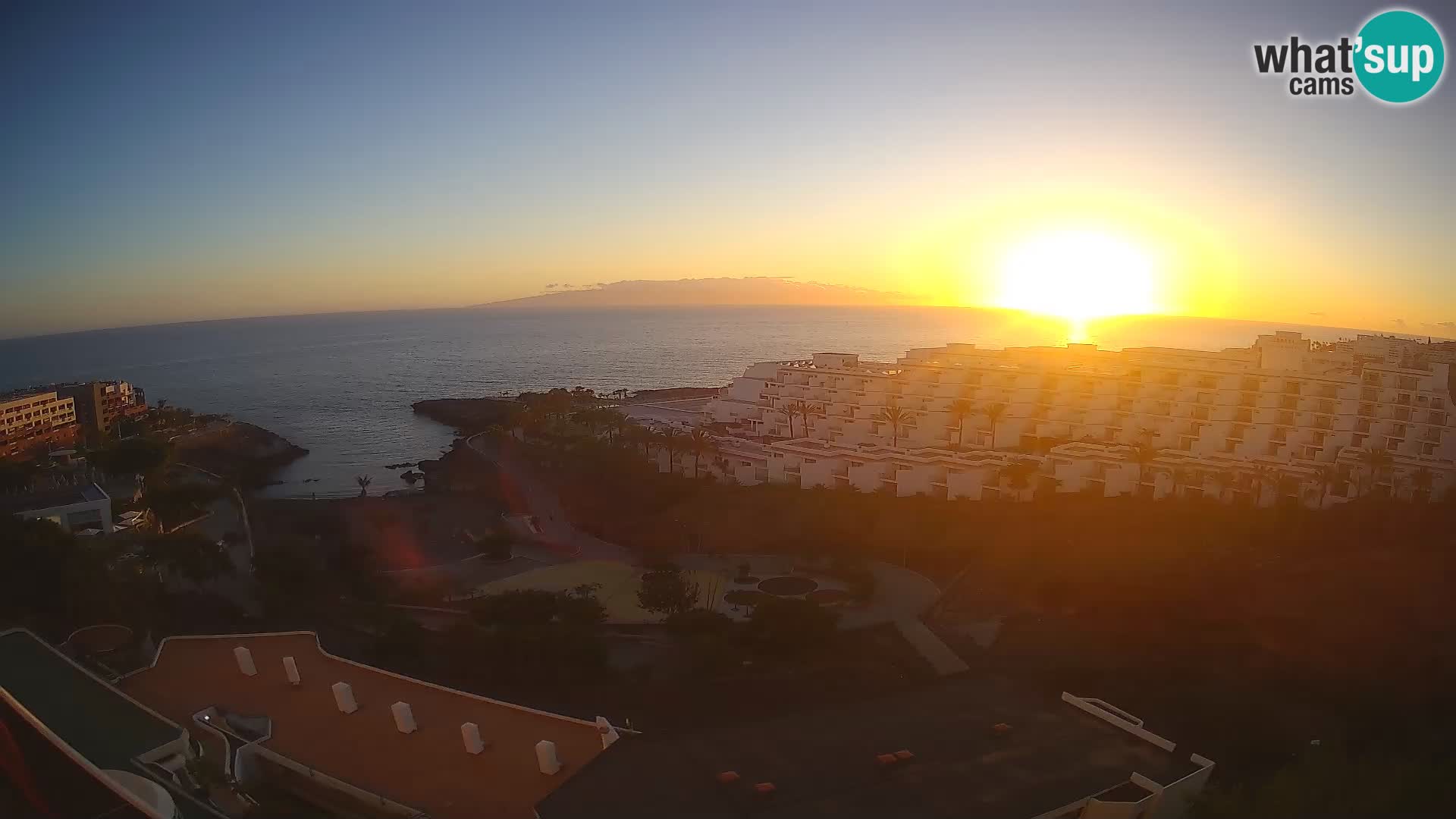 Live webcam Playa de Las Galgas – Playa Paraiso – La Gomera island – Adeje – Tenerife
