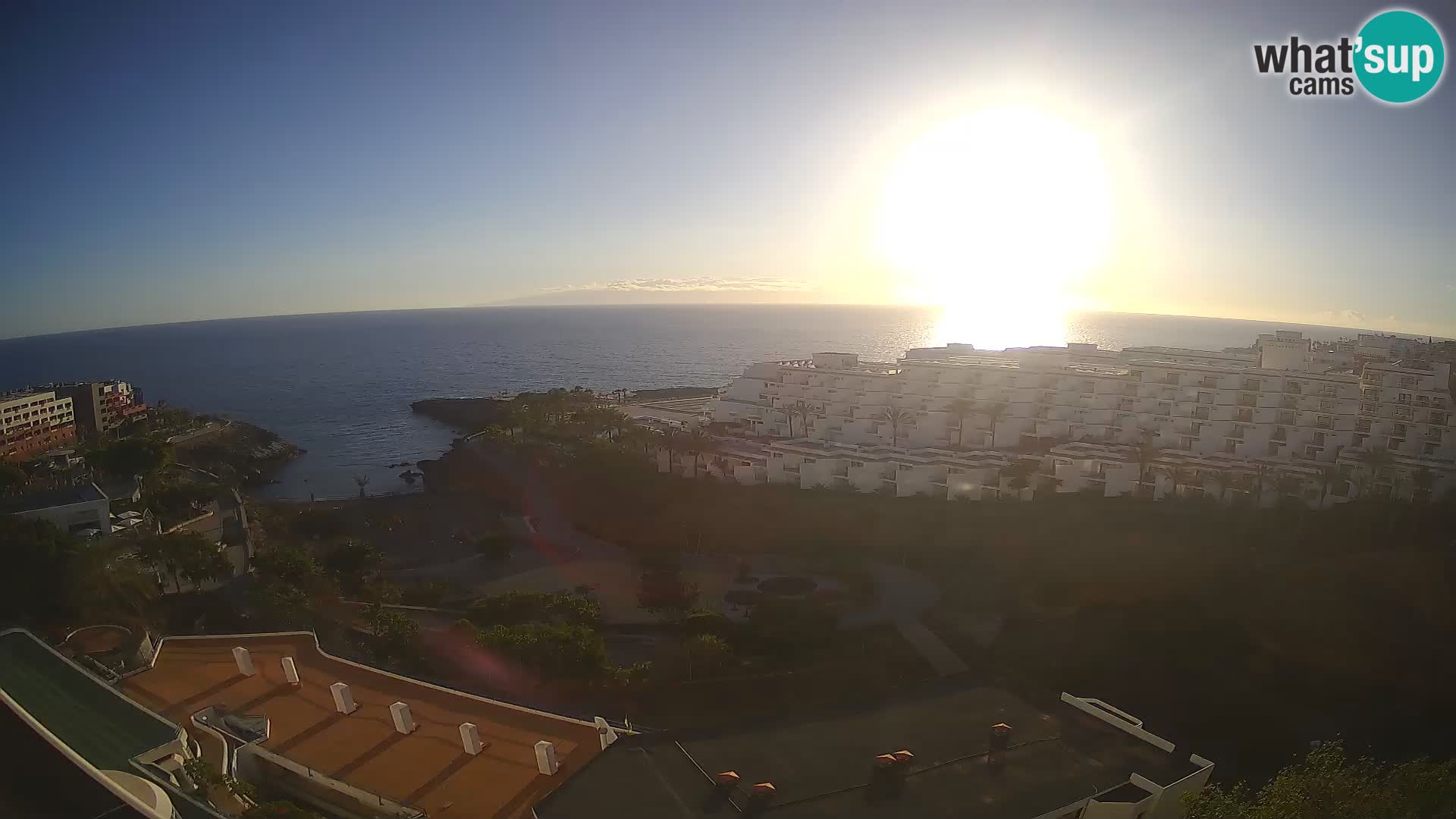 Live webcam Playa de Las Galgas – Playa Paraiso – La Gomera island – Adeje – Tenerife