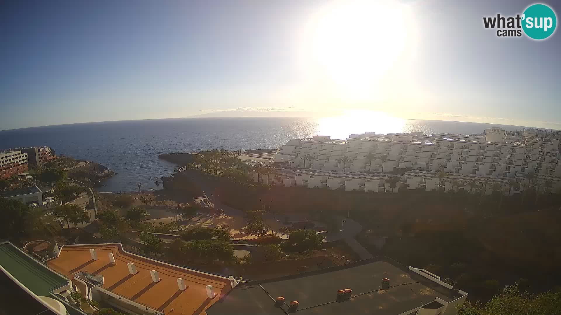 Live webcam Playa de Las Galgas – Playa Paraiso – La Gomera island – Adeje – Tenerife