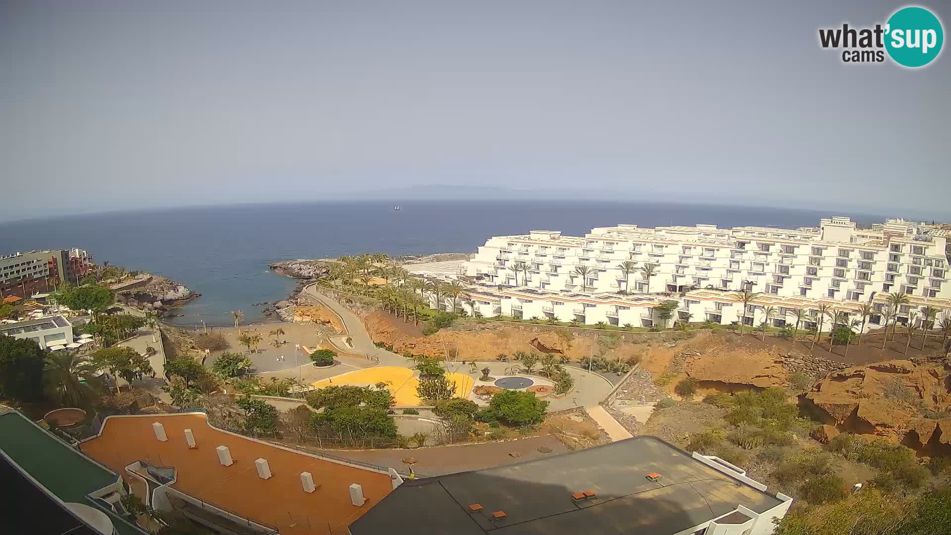 Spletna kamera v živo Las Galgas plaža – Playa Paraiso – otok La Gomera – Costa Adeje – Tenerife