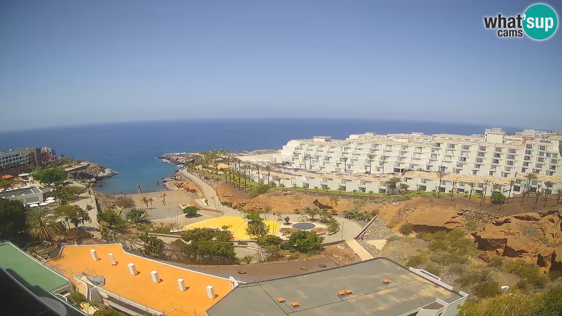 Live webcam Playa de Las Galgas – Playa Paraiso – La Gomera island – Adeje – Tenerife