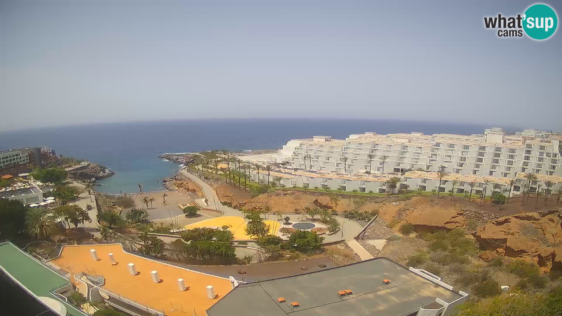 Spletna kamera v živo Las Galgas plaža – Playa Paraiso – otok La Gomera – Costa Adeje – Tenerife