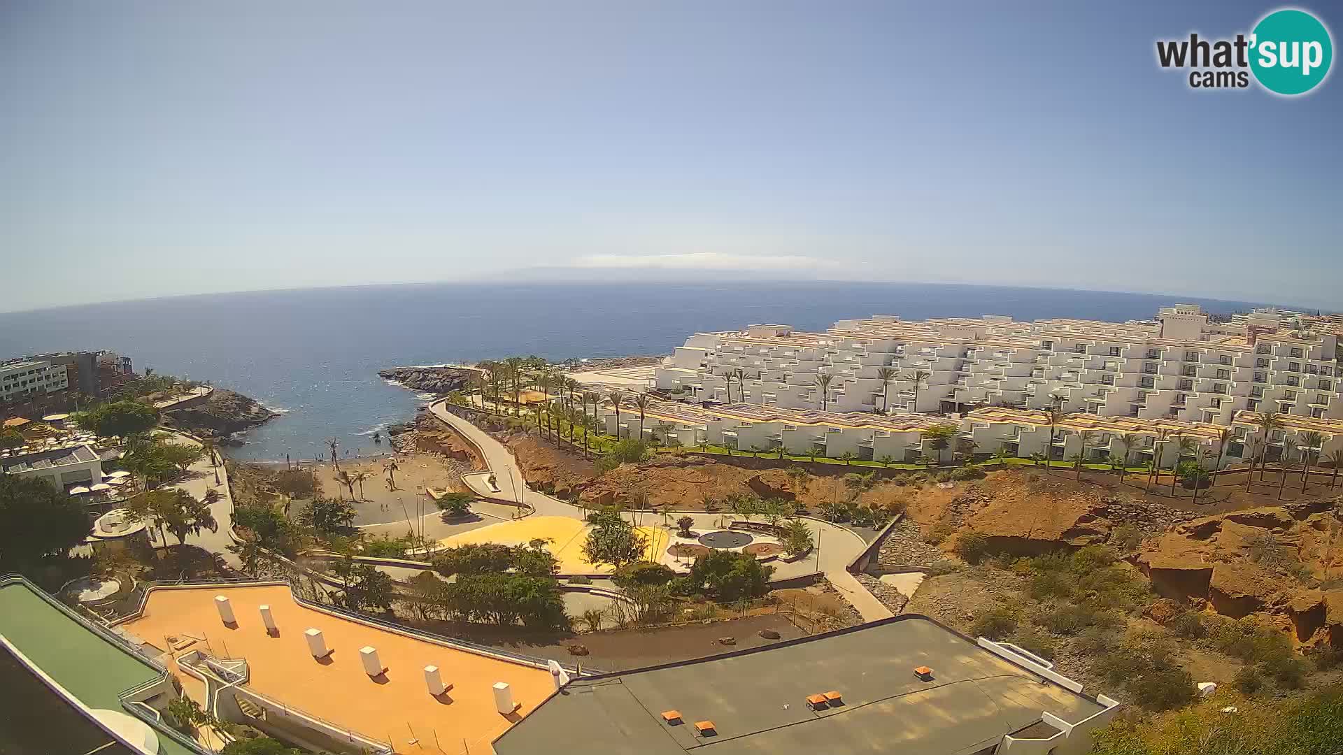 Spletna kamera v živo Las Galgas plaža – Playa Paraiso – otok La Gomera – Costa Adeje – Tenerife