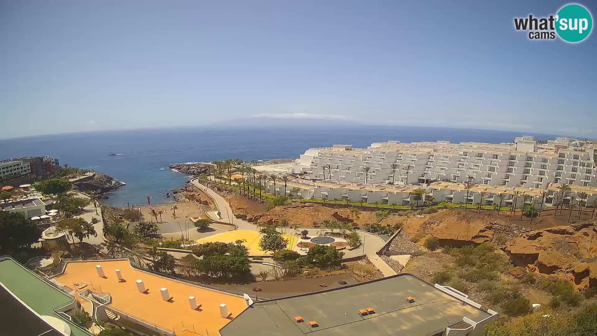 Live webcam Playa de Las Galgas – Playa Paraiso – La Gomera island – Adeje – Tenerife