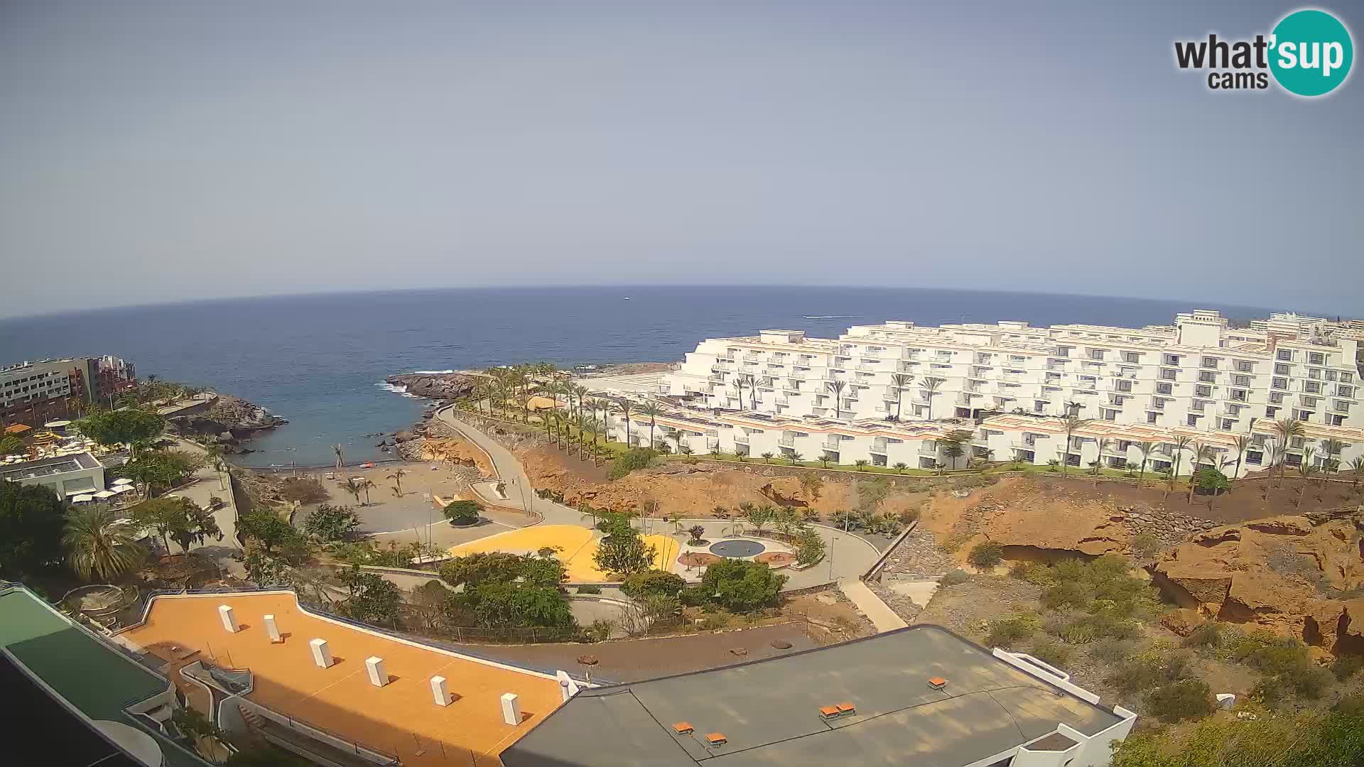 Live webcam Playa de Las Galgas – Playa Paraiso – La Gomera island – Adeje – Tenerife