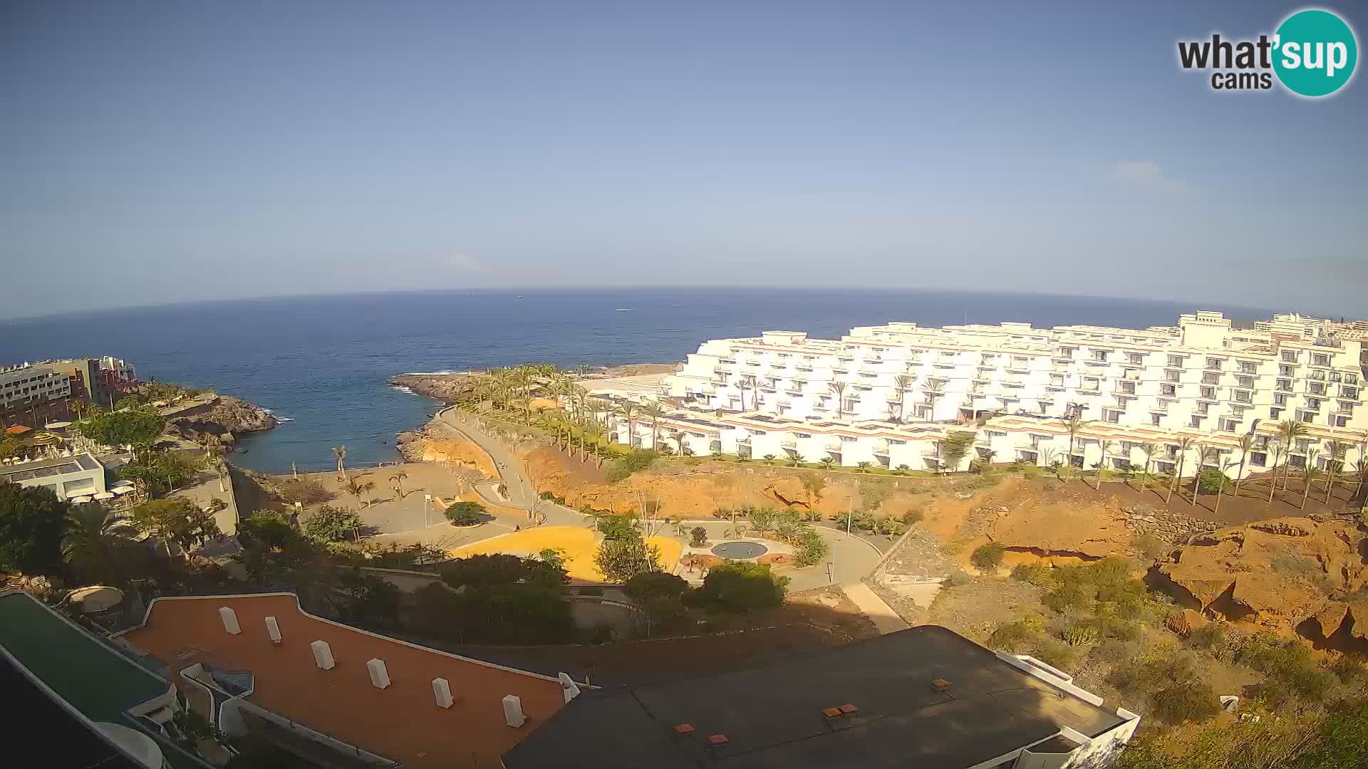 Live webcam Playa de Las Galgas – Playa Paraiso – La Gomera island – Adeje – Tenerife