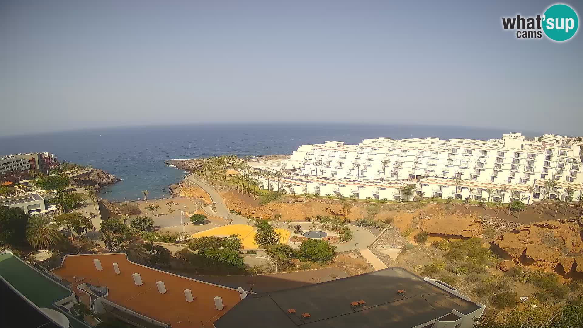 Live webcam Playa de Las Galgas – Playa Paraiso – La Gomera island – Adeje – Tenerife