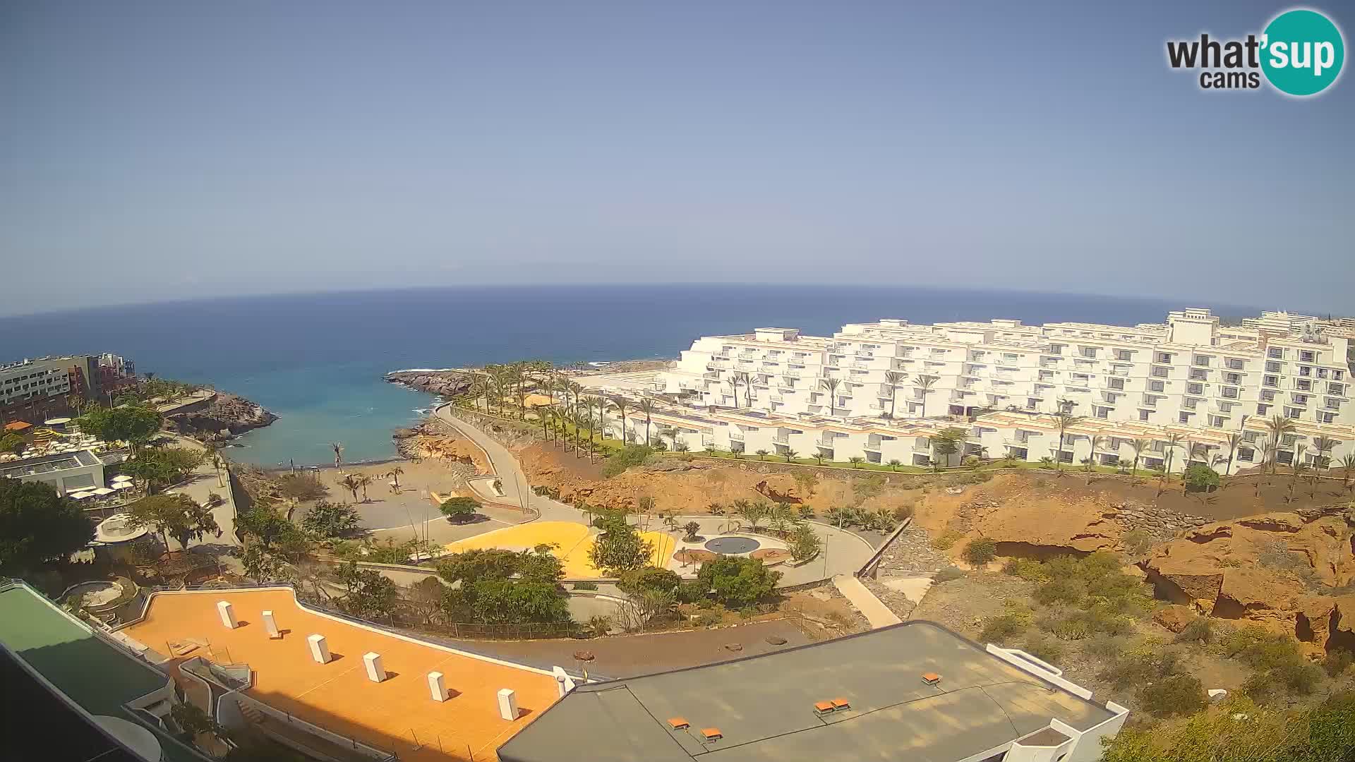 Spletna kamera v živo Las Galgas plaža – Playa Paraiso – otok La Gomera – Costa Adeje – Tenerife