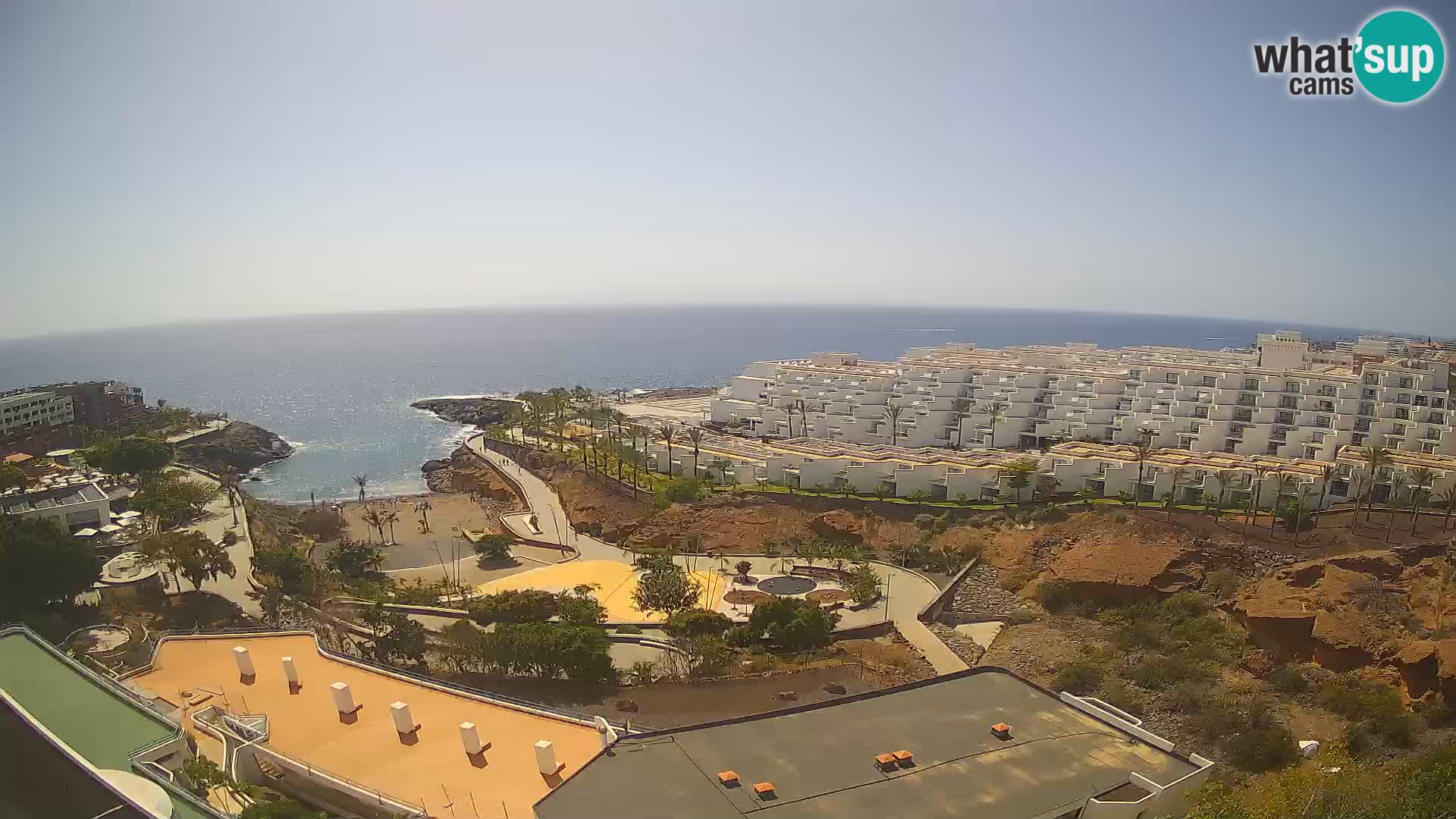Spletna kamera v živo Las Galgas plaža – Playa Paraiso – otok La Gomera – Costa Adeje – Tenerife