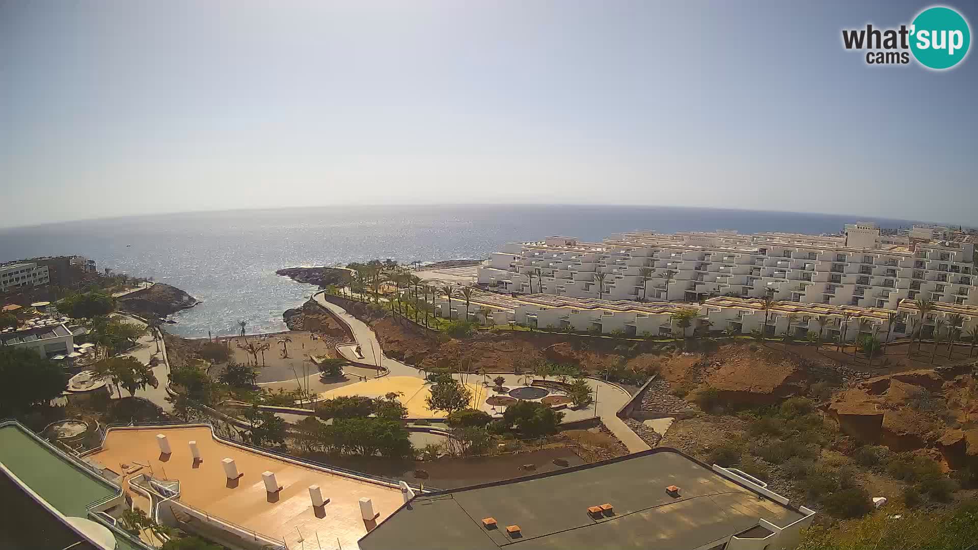 Spletna kamera v živo Las Galgas plaža – Playa Paraiso – otok La Gomera – Costa Adeje – Tenerife