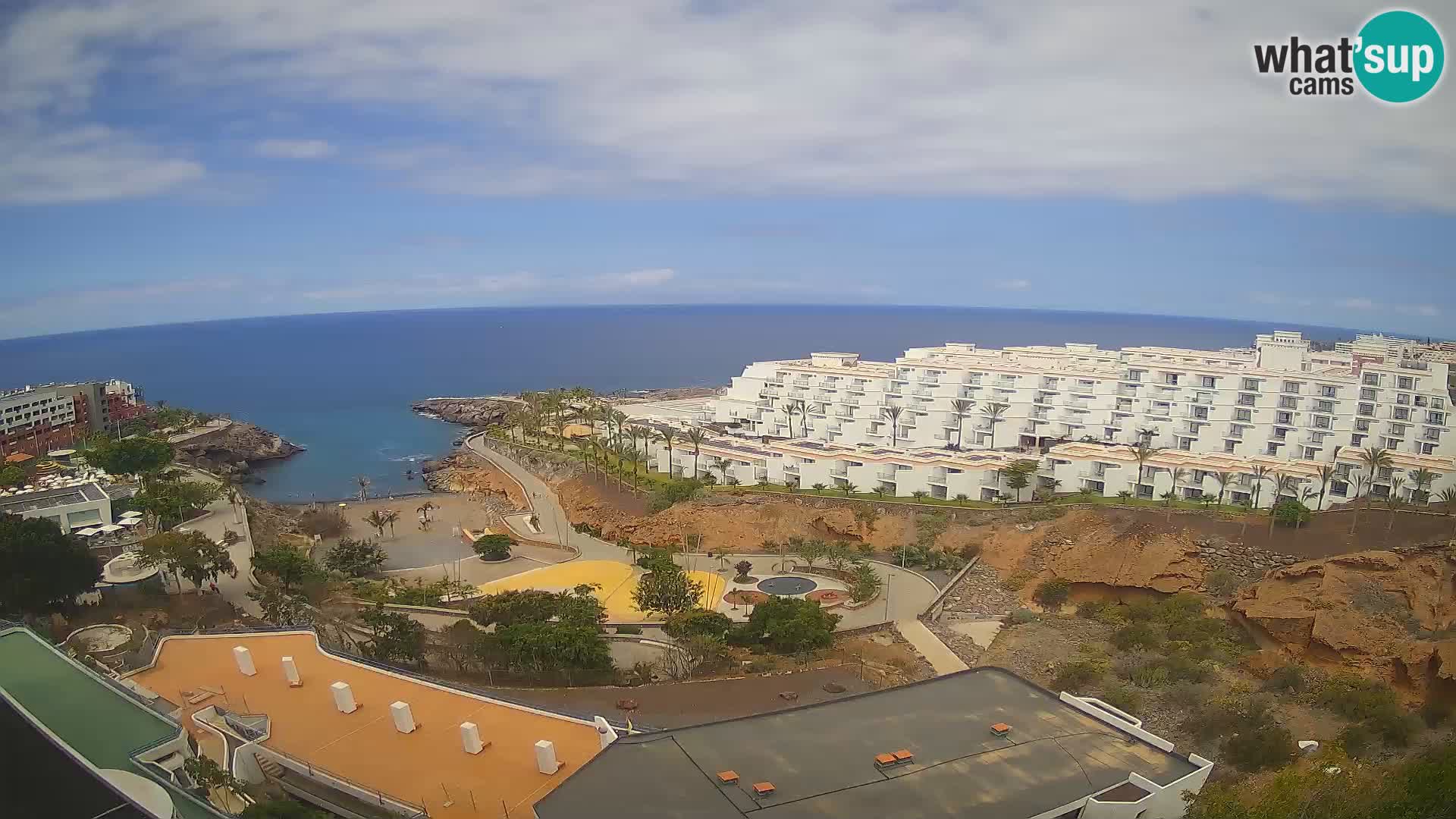 Spletna kamera v živo Las Galgas plaža – Playa Paraiso – otok La Gomera – Costa Adeje – Tenerife