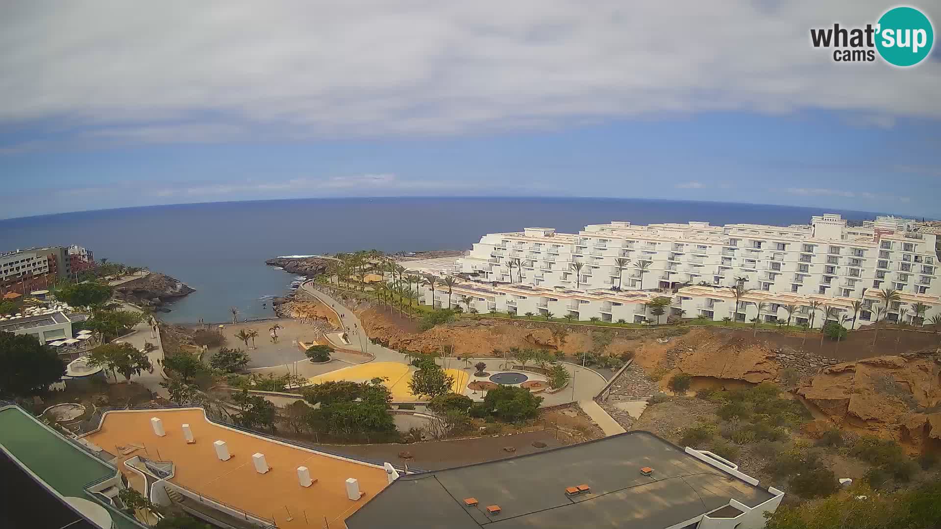 Live webcam Playa de Las Galgas – Playa Paraiso – La Gomera island – Adeje – Tenerife